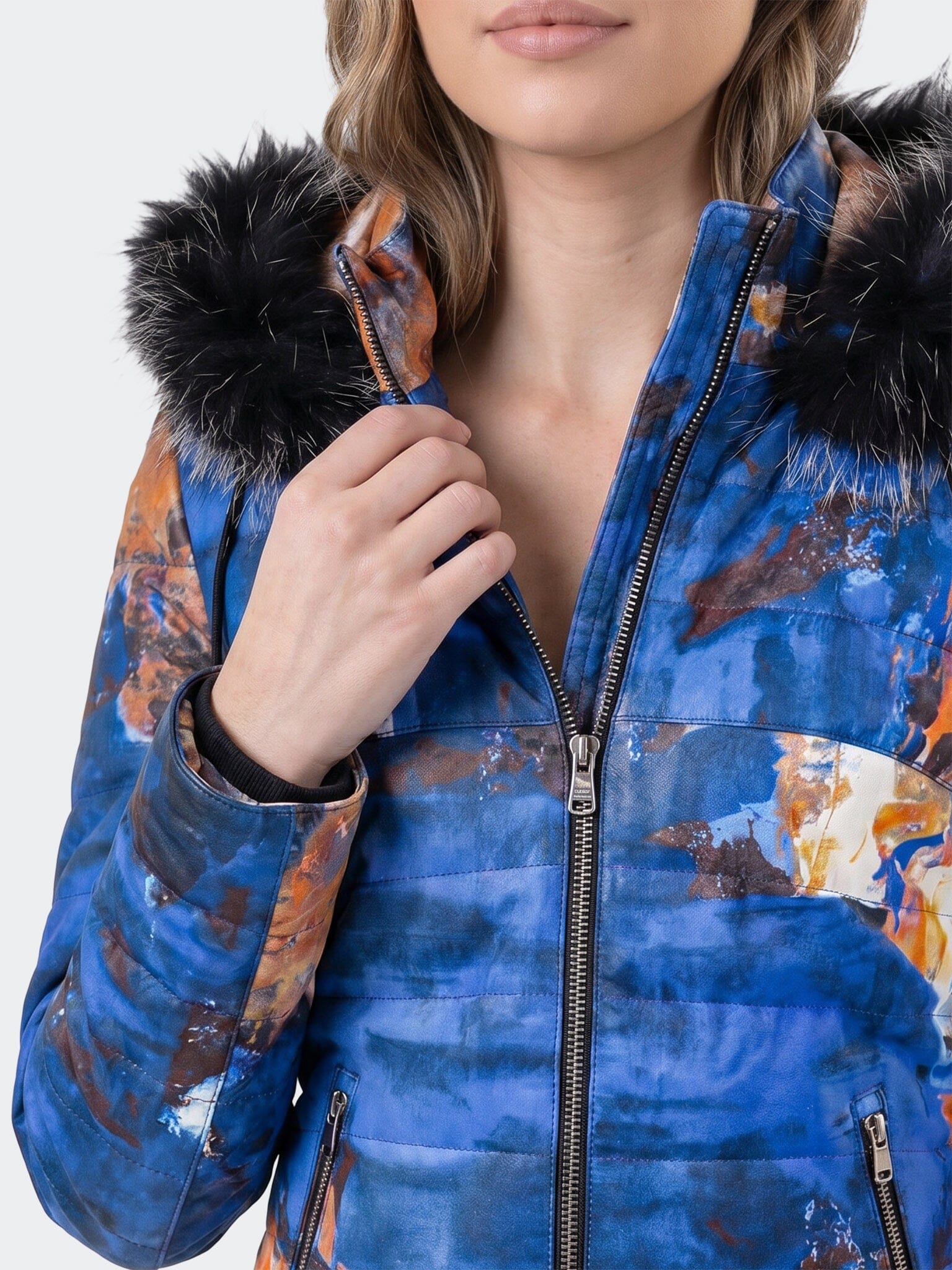 Women's Leather Paint Multi