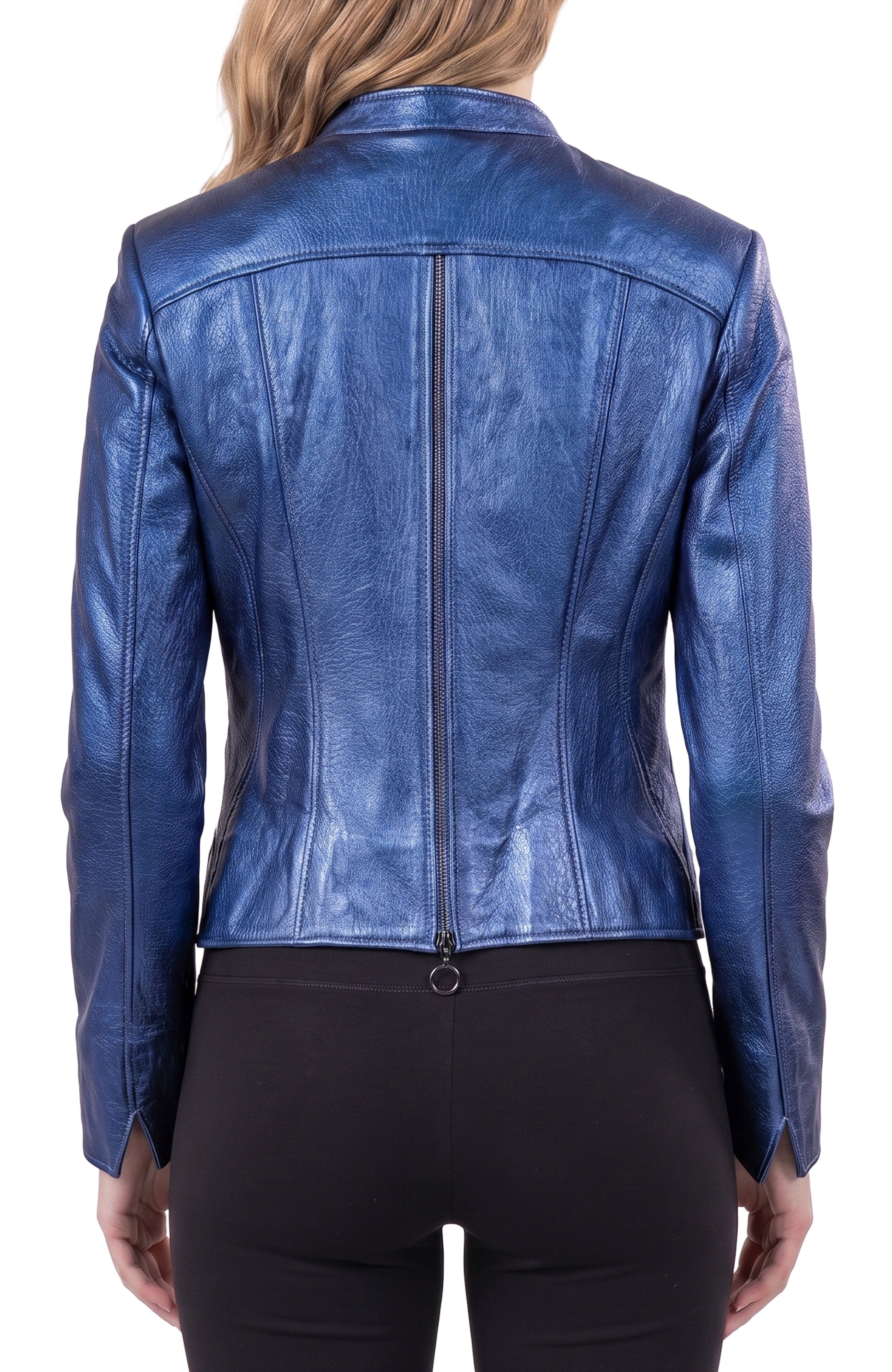 Women's Leather ShadesBlue