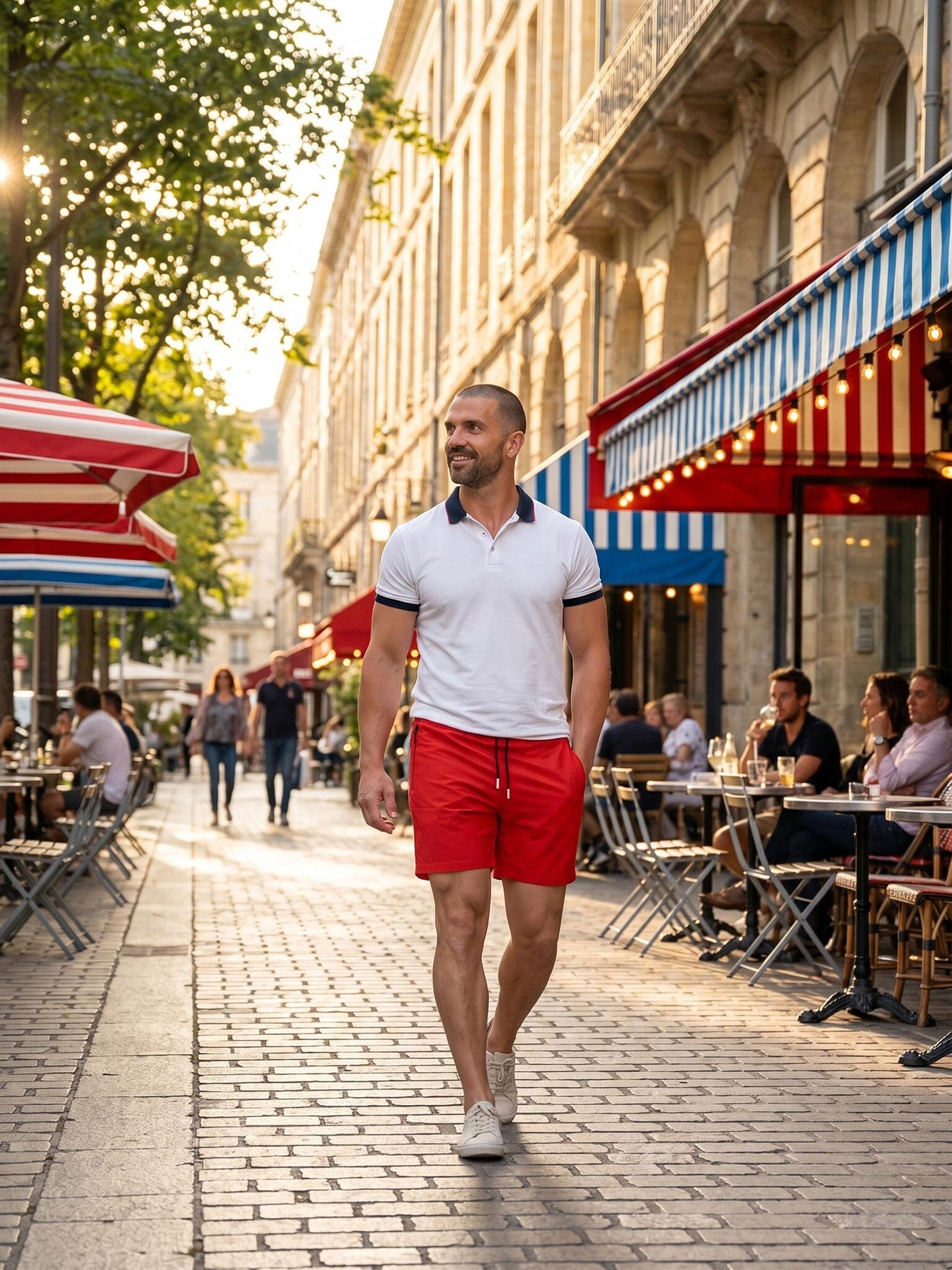 Lion Solid Red Swim Shorts