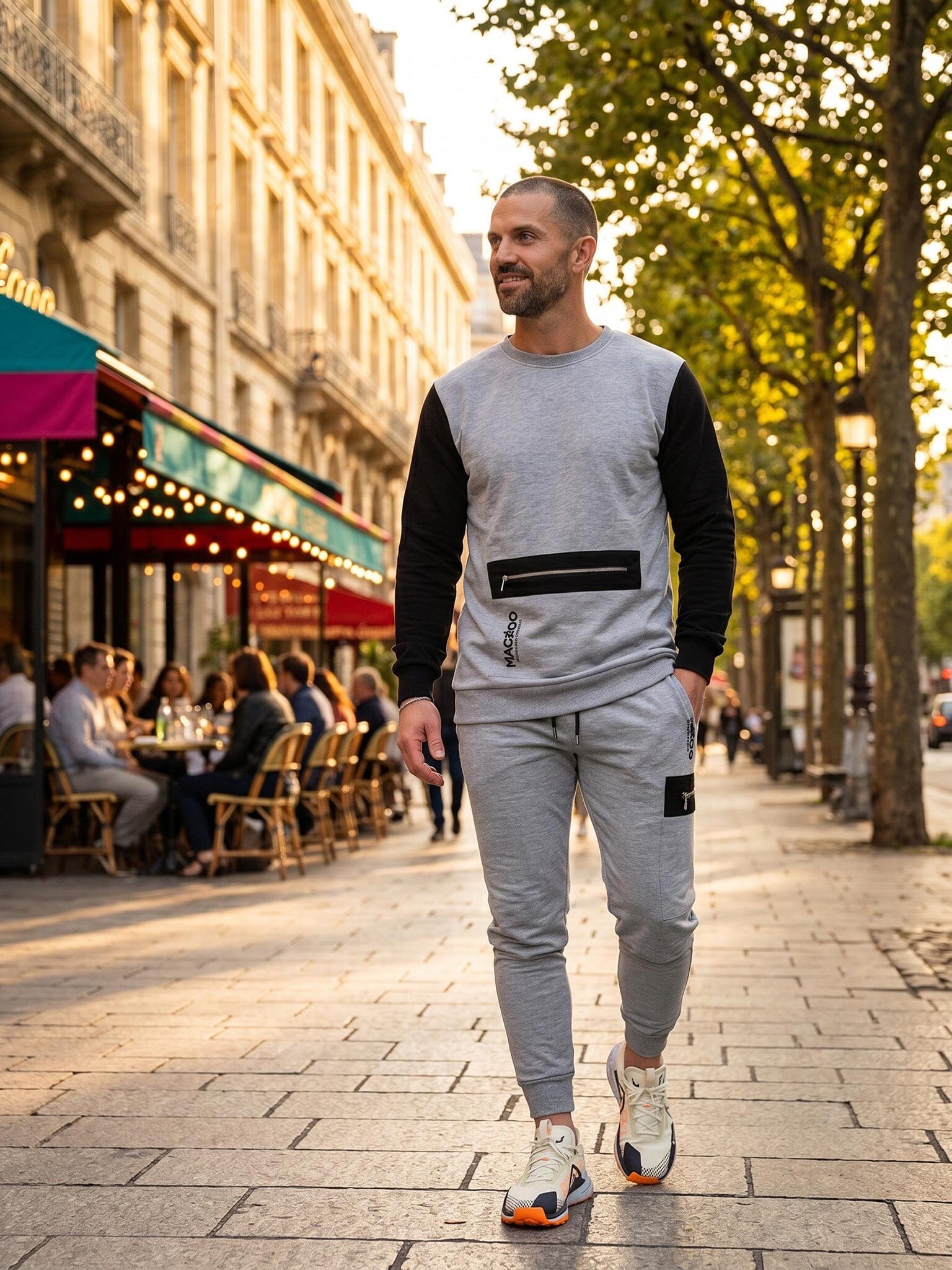 F1 Race Light Grey Jogger Pants