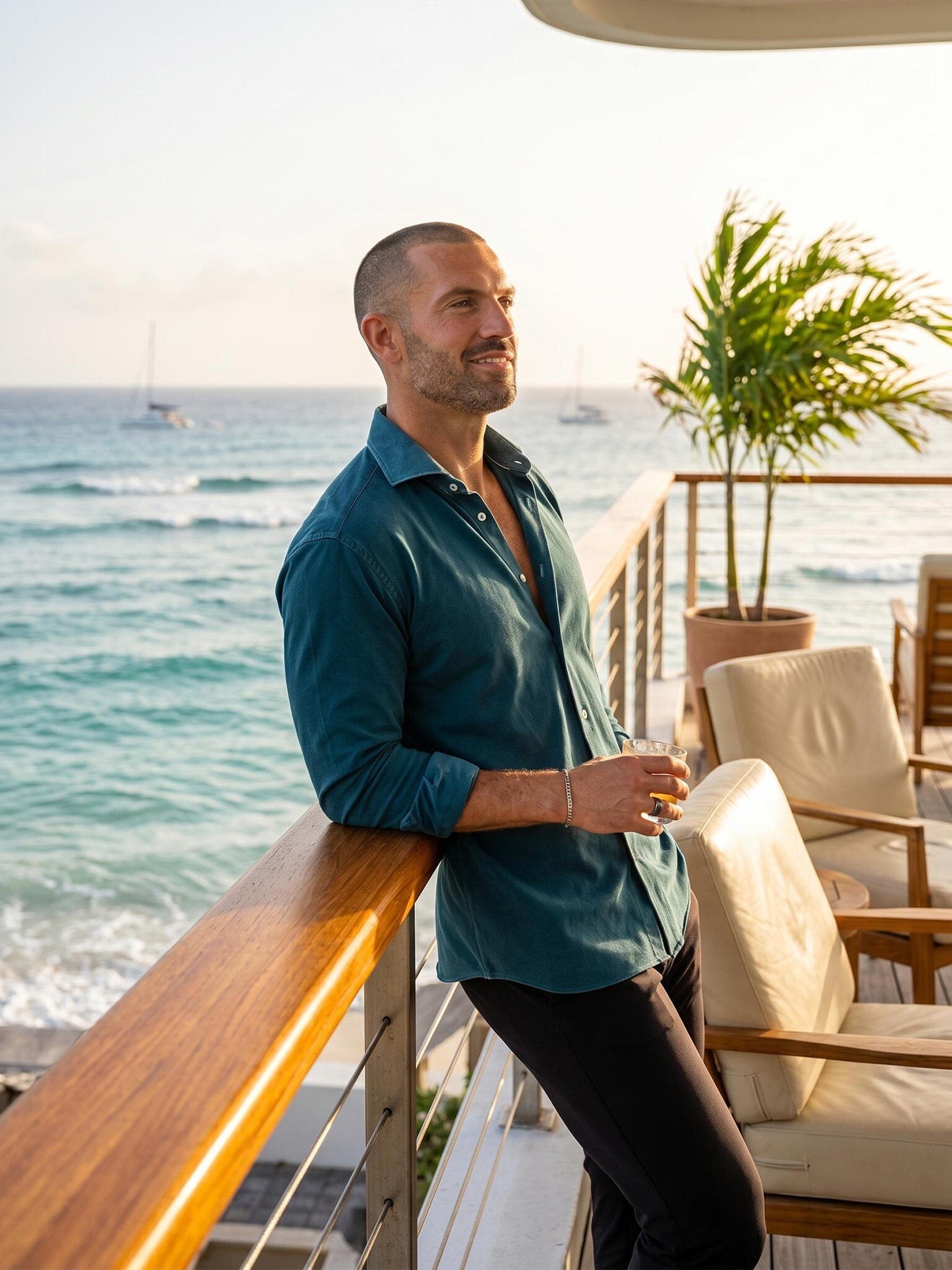 Eins Marthyr Teal Washed Shirt