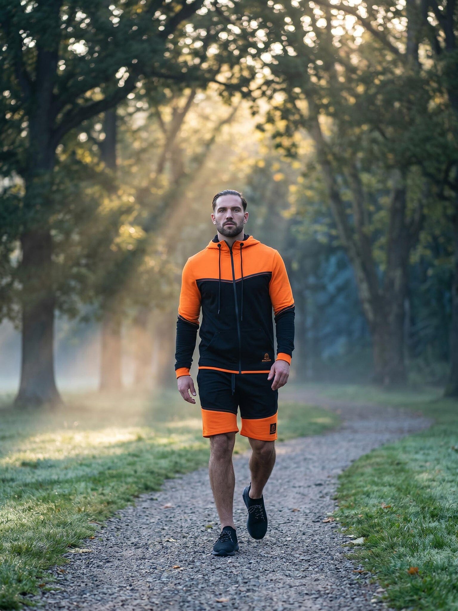 Exploration Orange Zip Hoodie