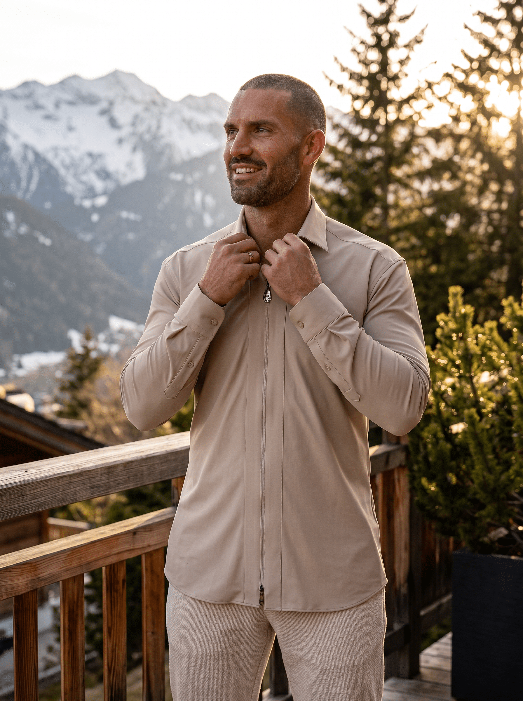 Fibzip Marthyr Brown Shirt