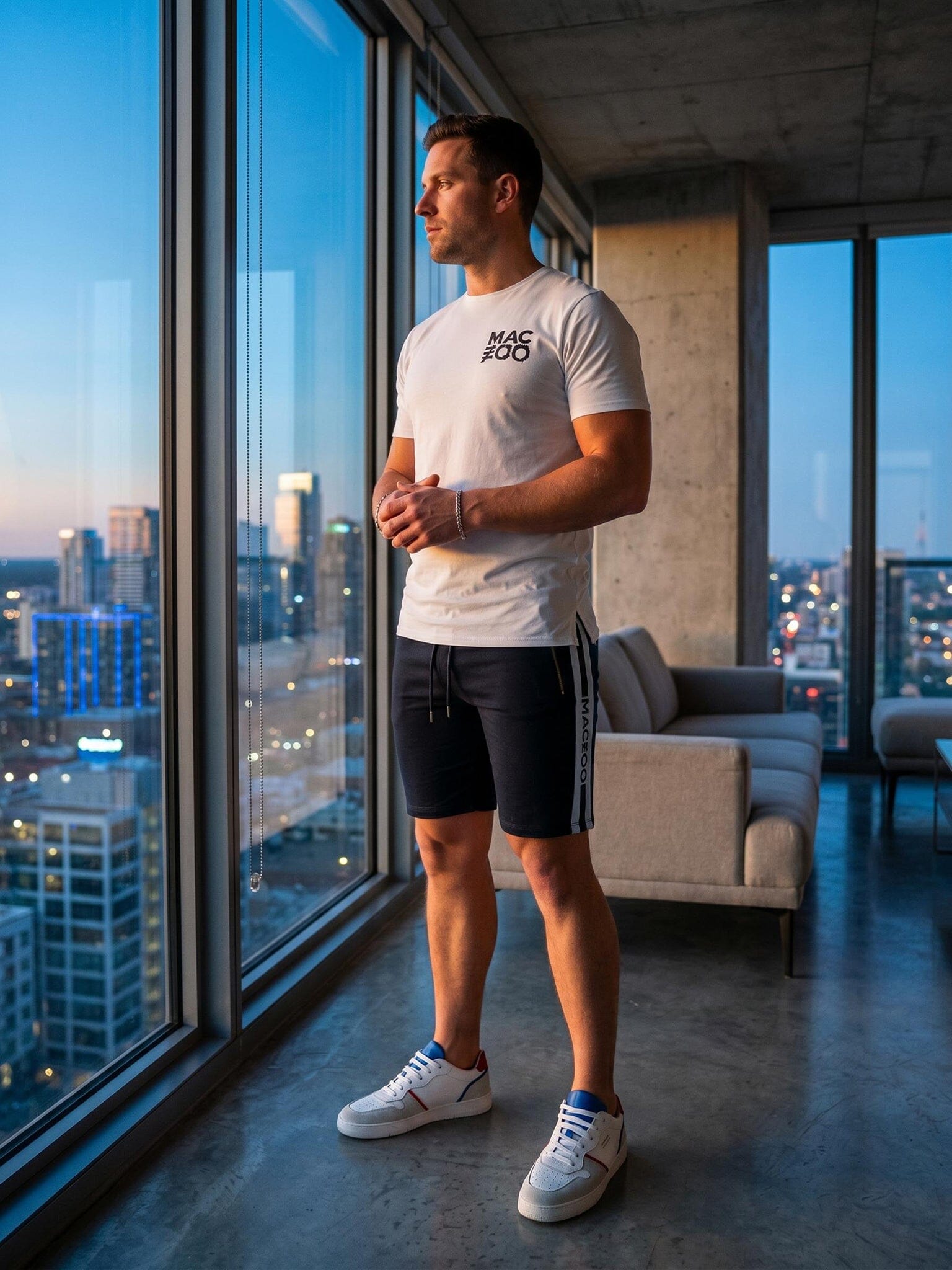 Track Navy Shorts