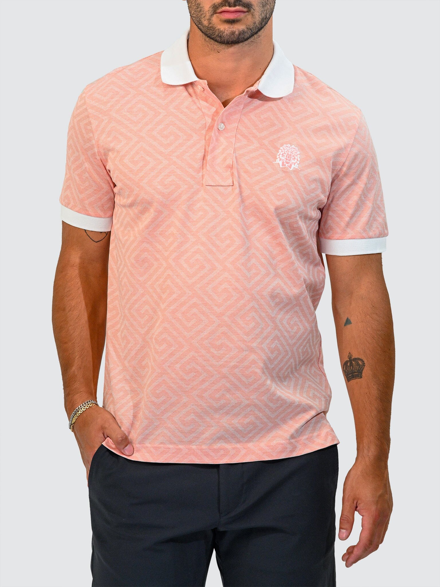 Mozart Diagonal Peach Polo