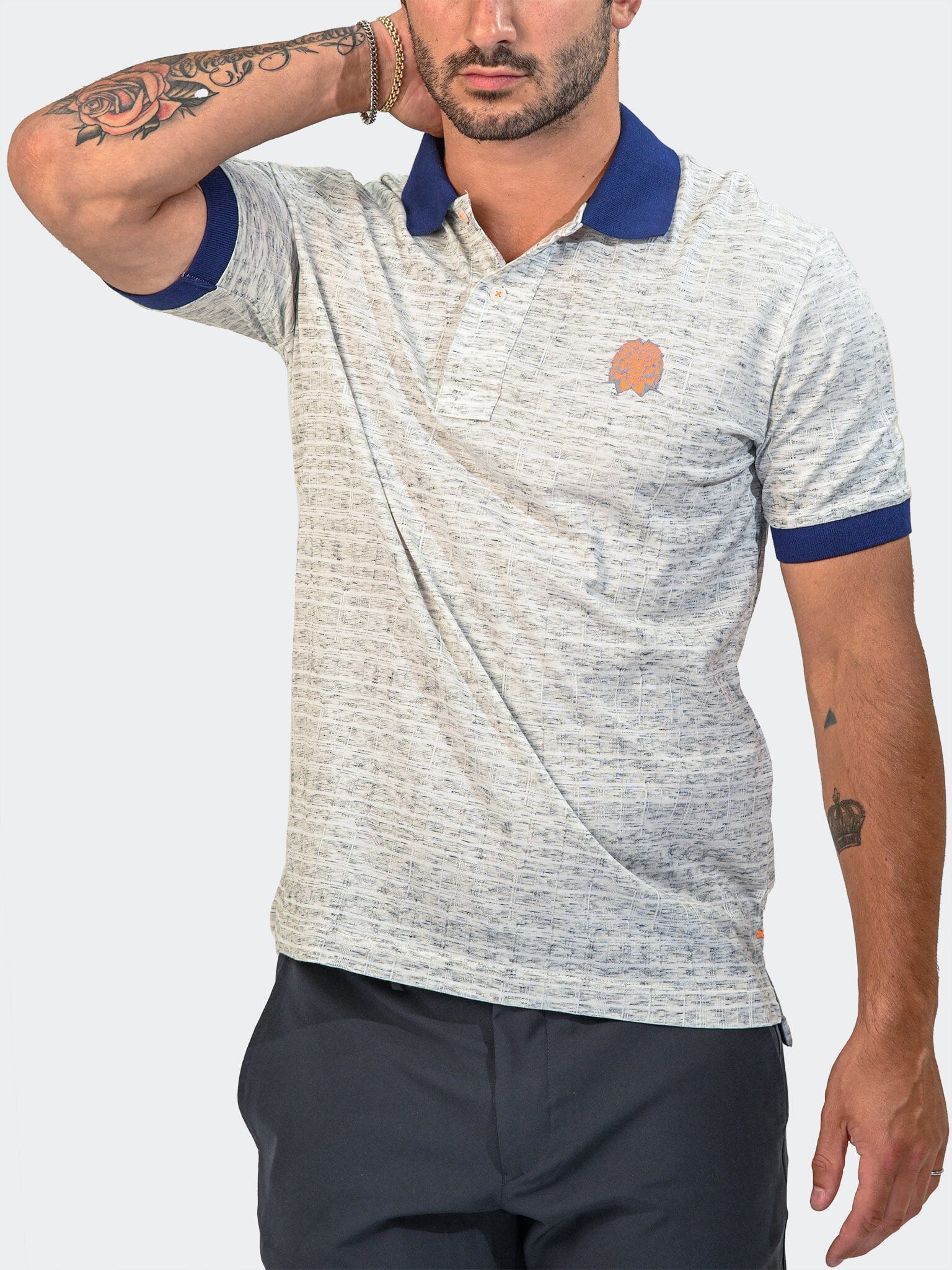 Mozart Signal Tip Light Grey Polo