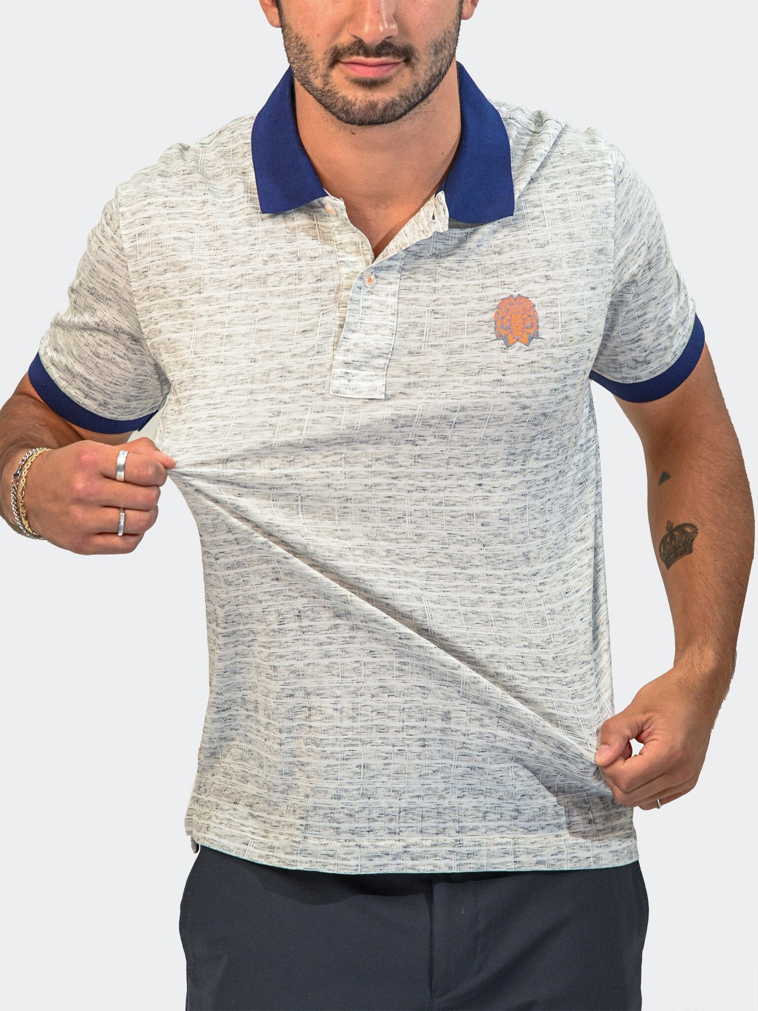 Mozart Signal Tip Light Grey Polo