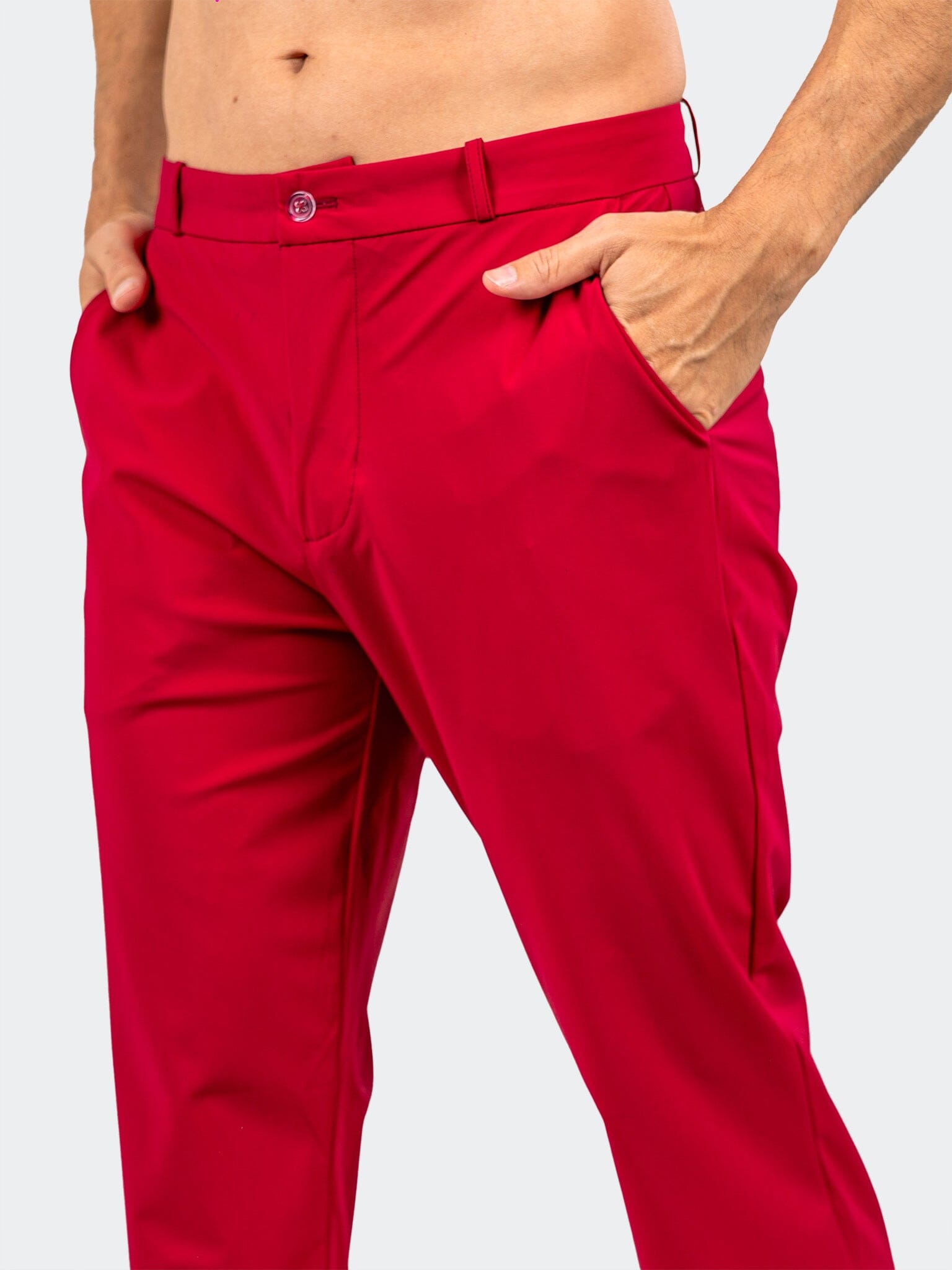 Workout Stretch Red Pants