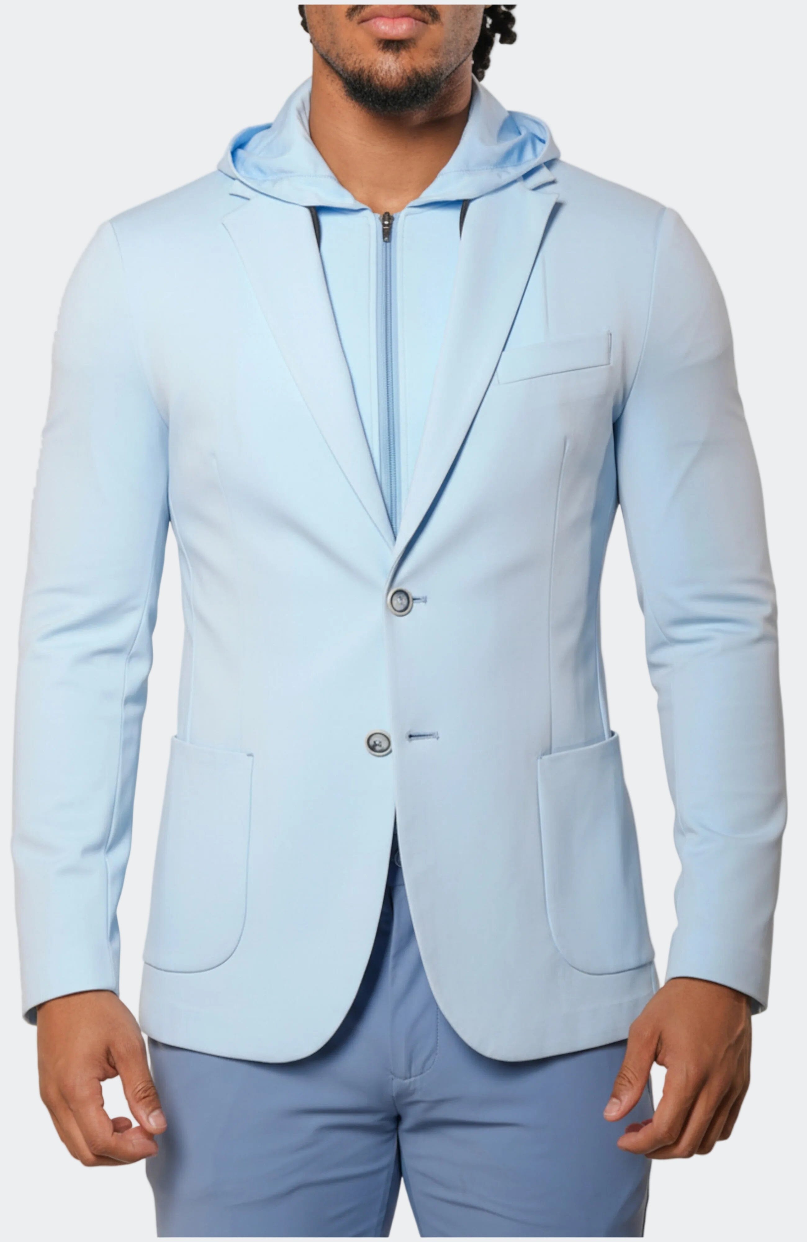 Stretch Nigelle Light Blue Suit