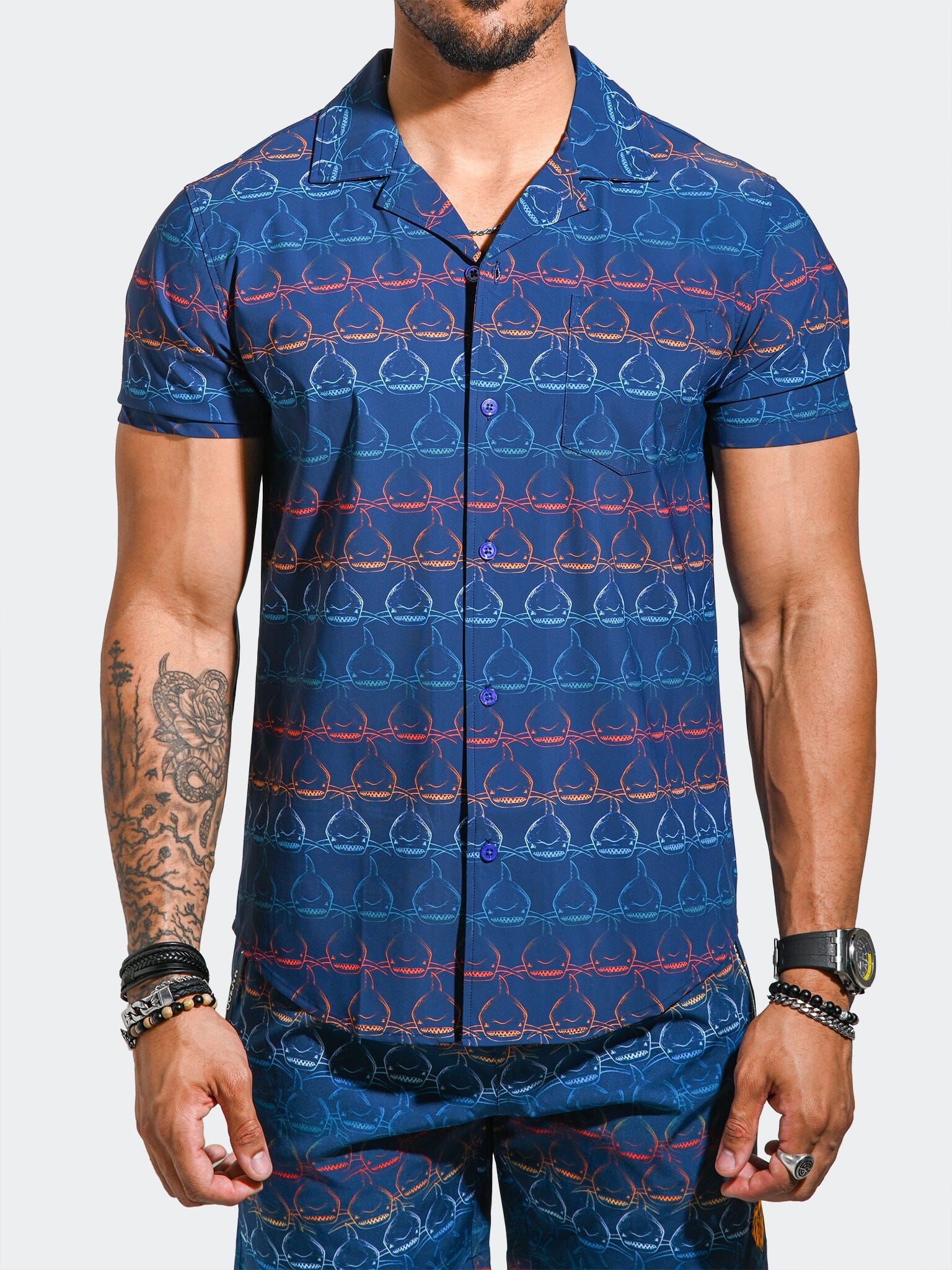 Shirt BeachSharkWave Blue