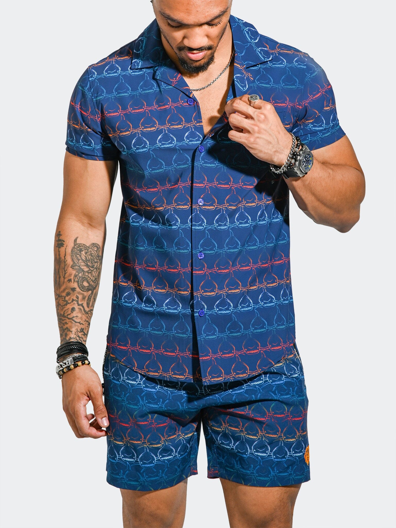 Shirt BeachSharkWave Blue