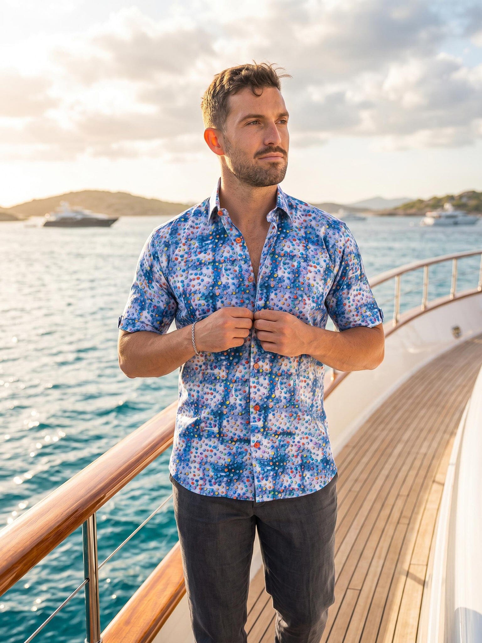 Galileo Resistance Dot Blue Shirt