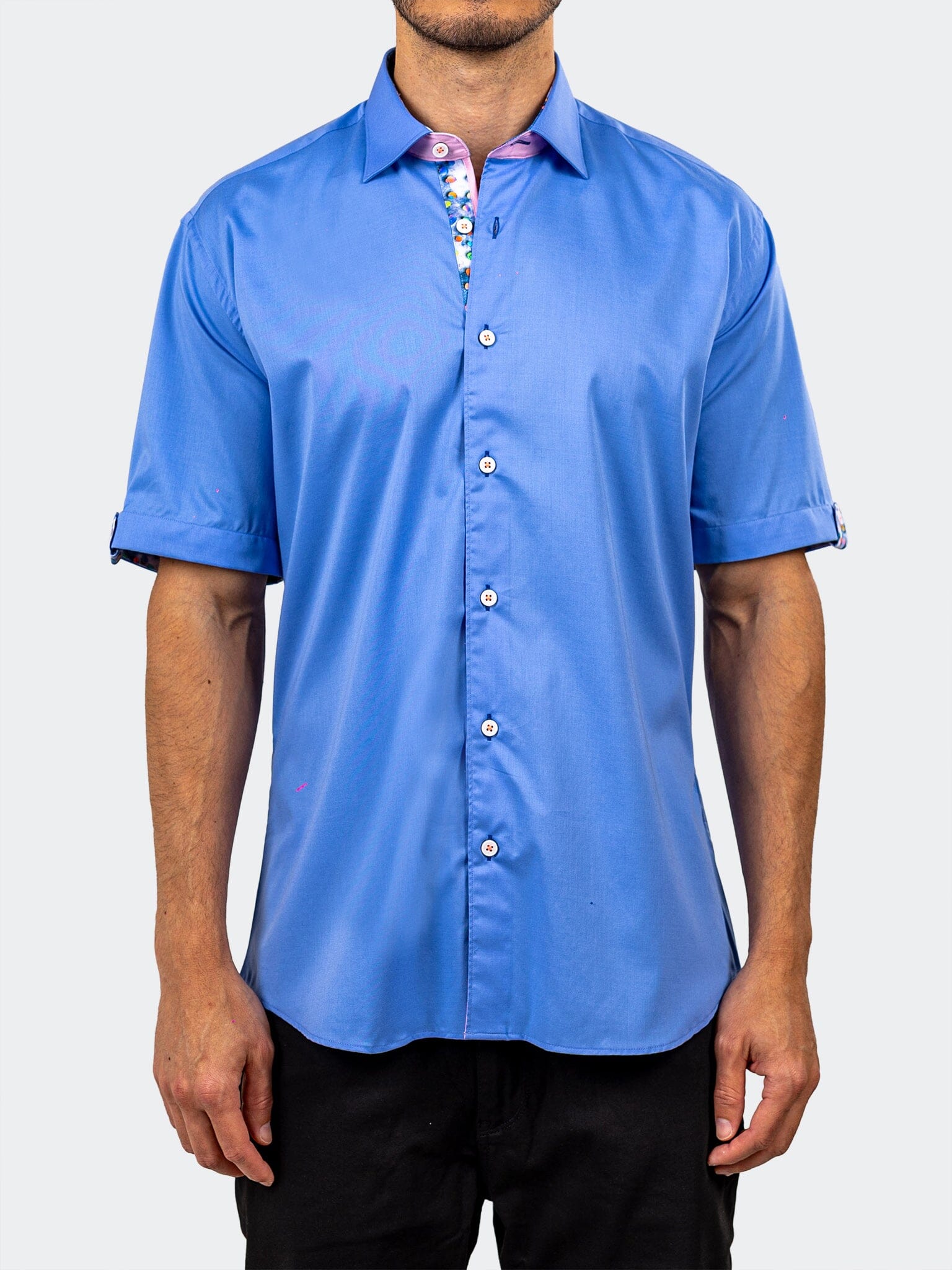 Galileo Cornflower Satin Shirt