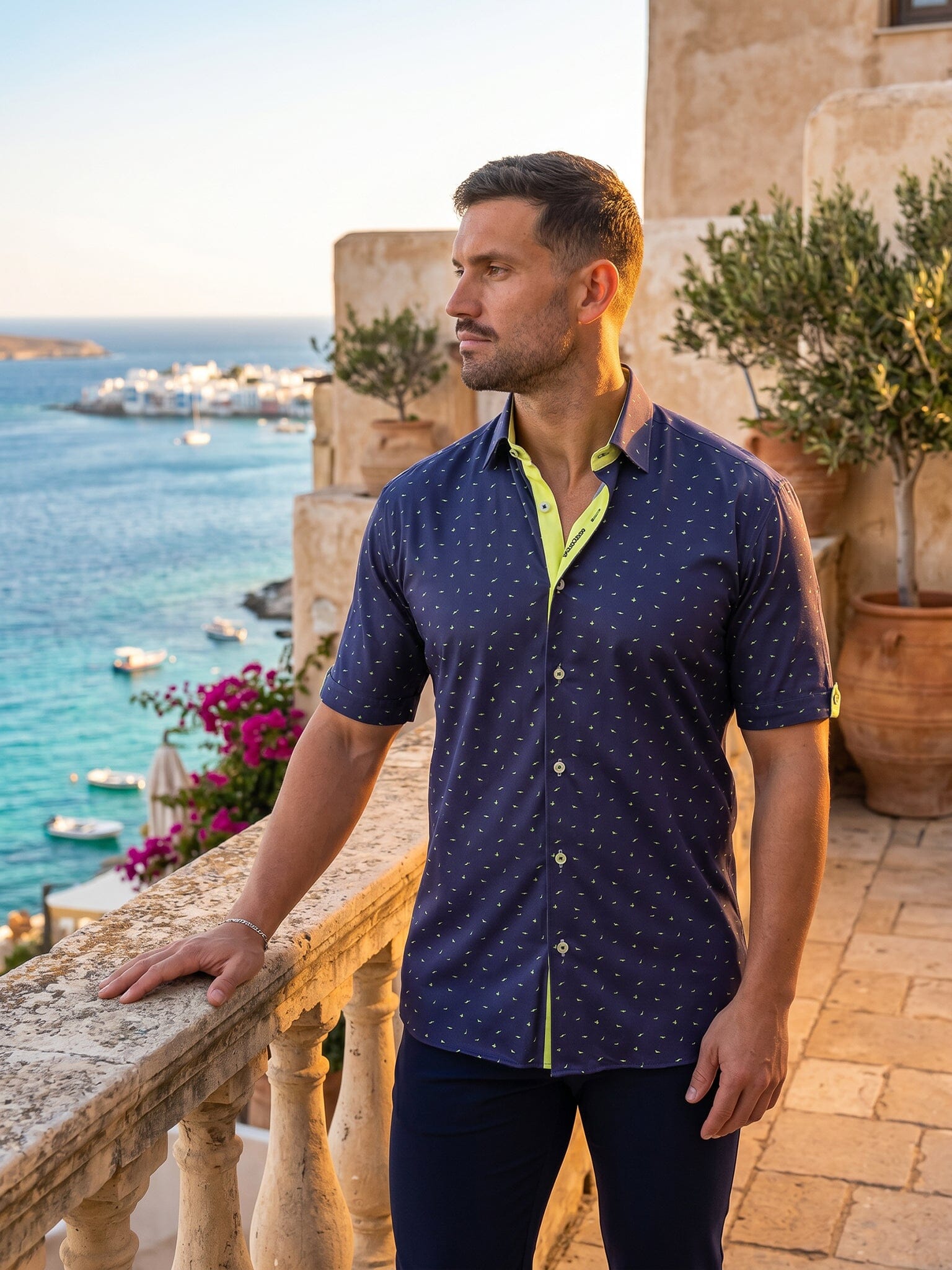Galileo Resistance Navy Dot Shirt