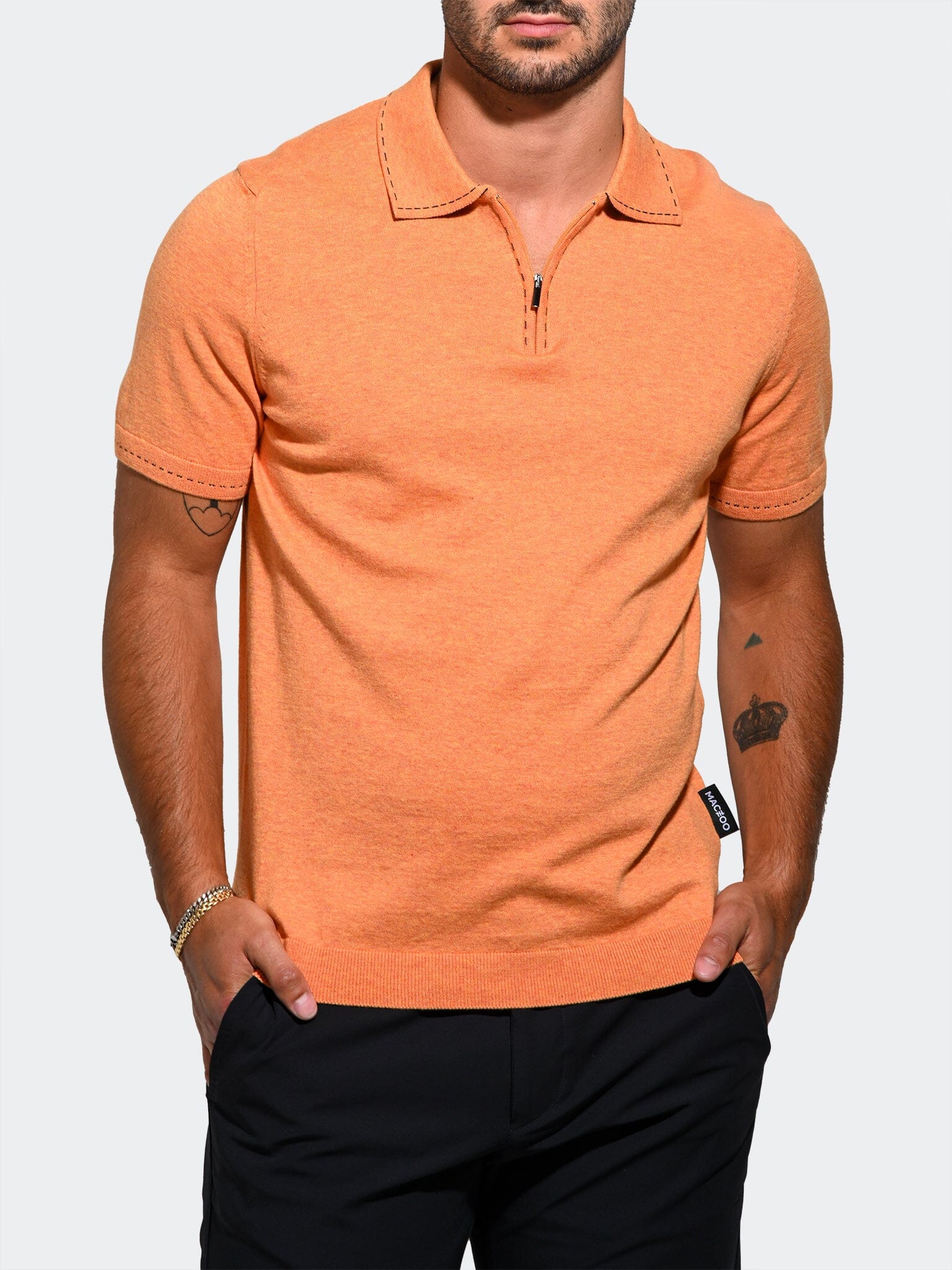 Zip Savanna Orange Polo