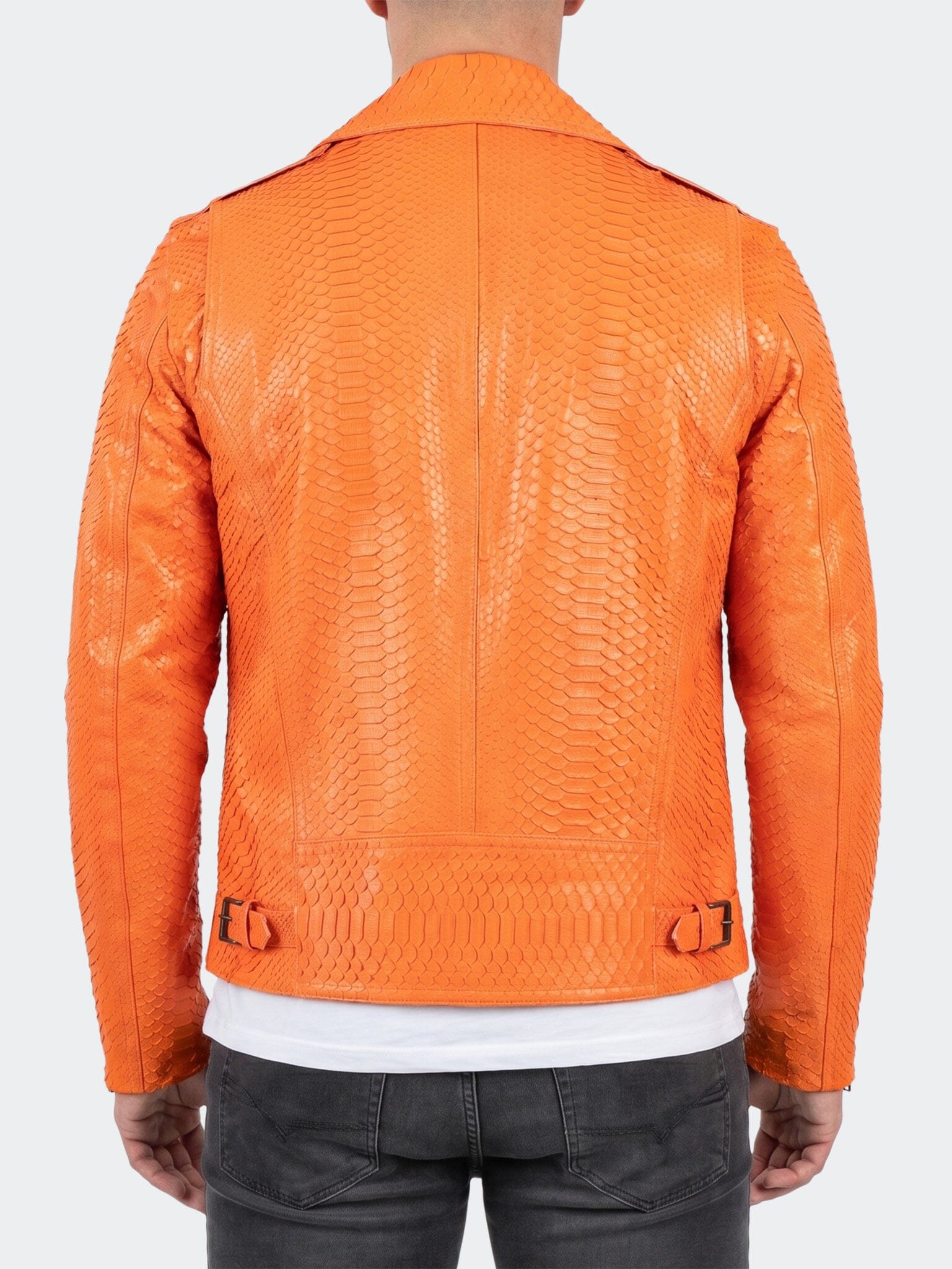 Leather PythonNeon Orange