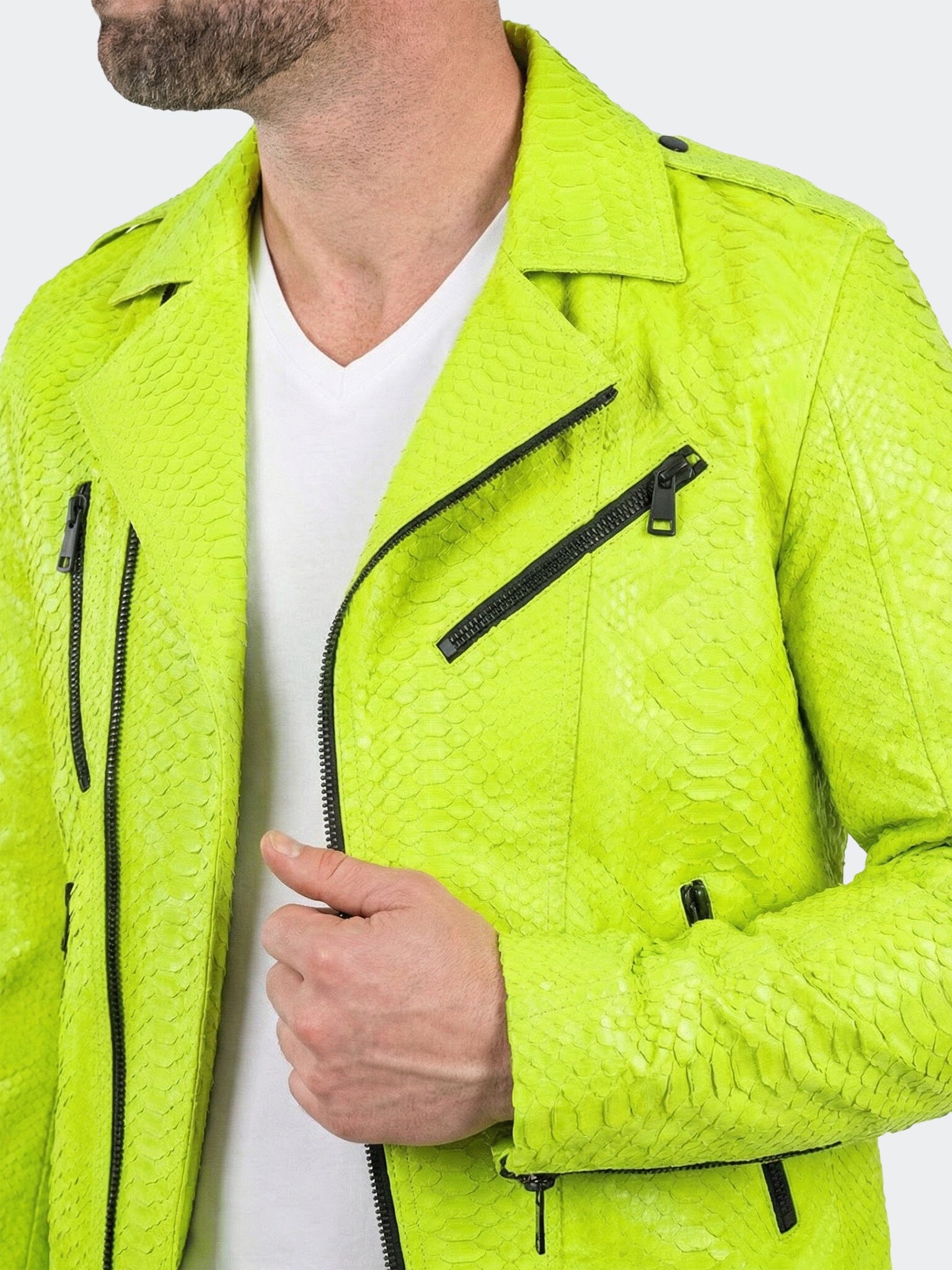 Leather PythonNeon Yellow