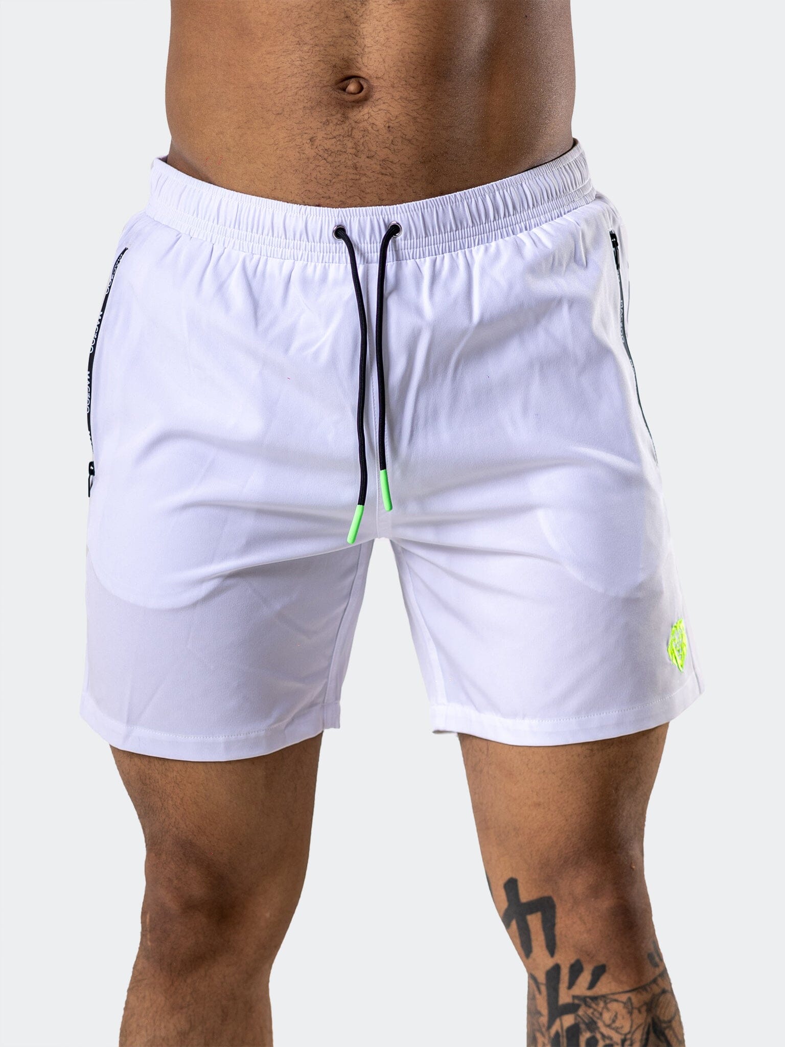 Lion Solid Brilliant White Swim Shorts – Maceoo