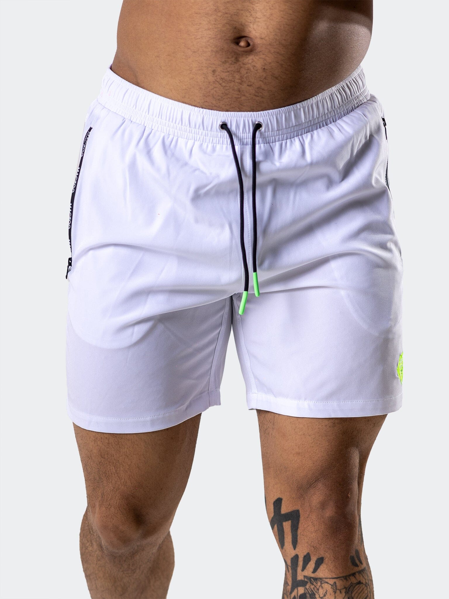 Lion Solid Brilliant White Swim Shorts