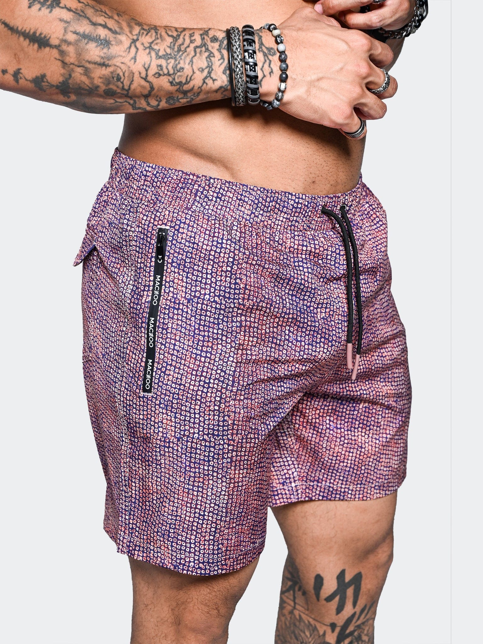 Lion Beach Sand Brown Swim Shorts