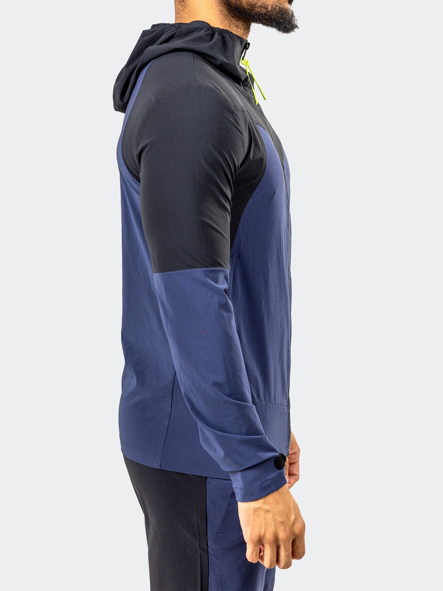 Athletic Navy Black Zip Hoodie