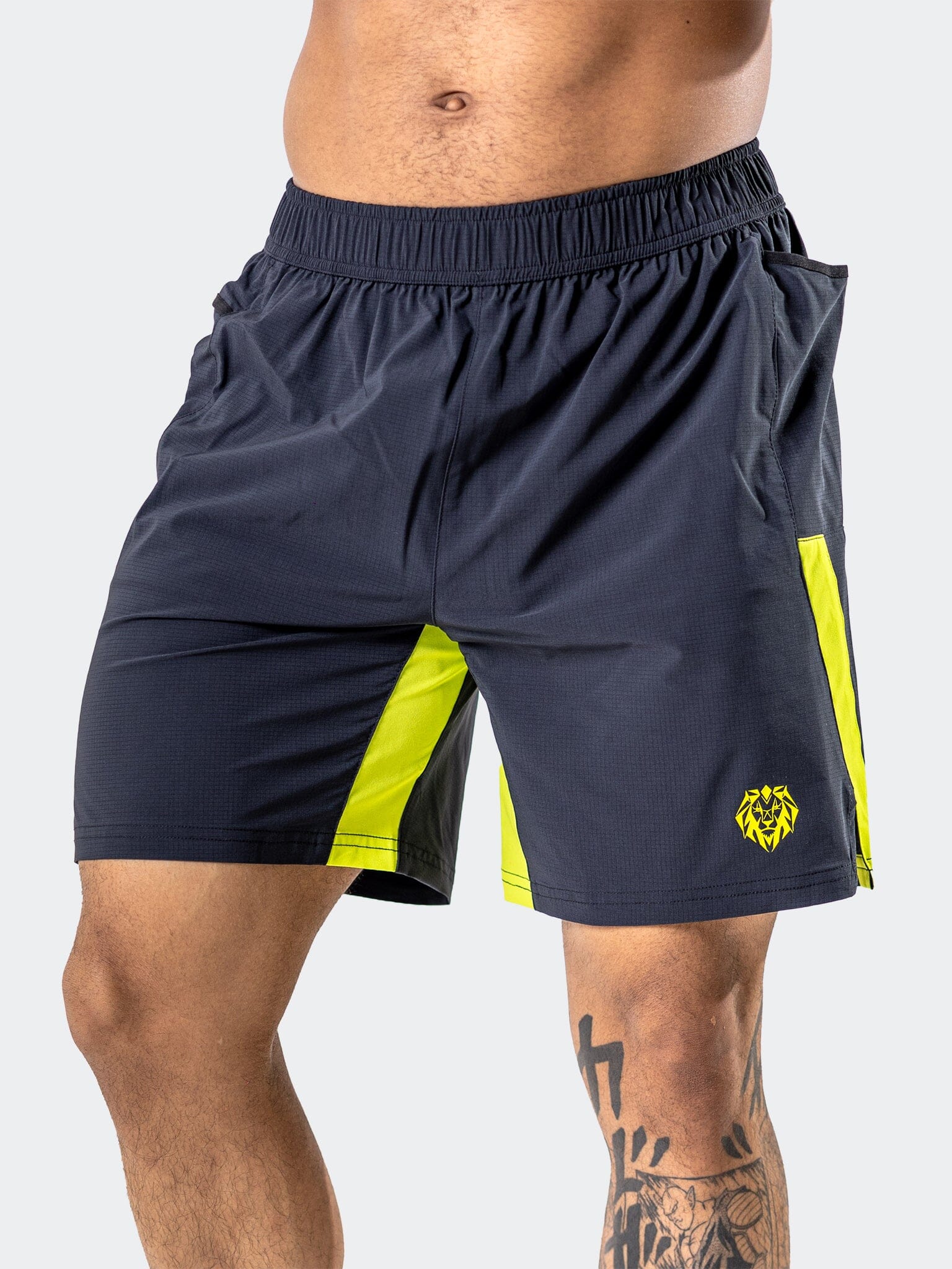 Athletic Neon Black Shorts