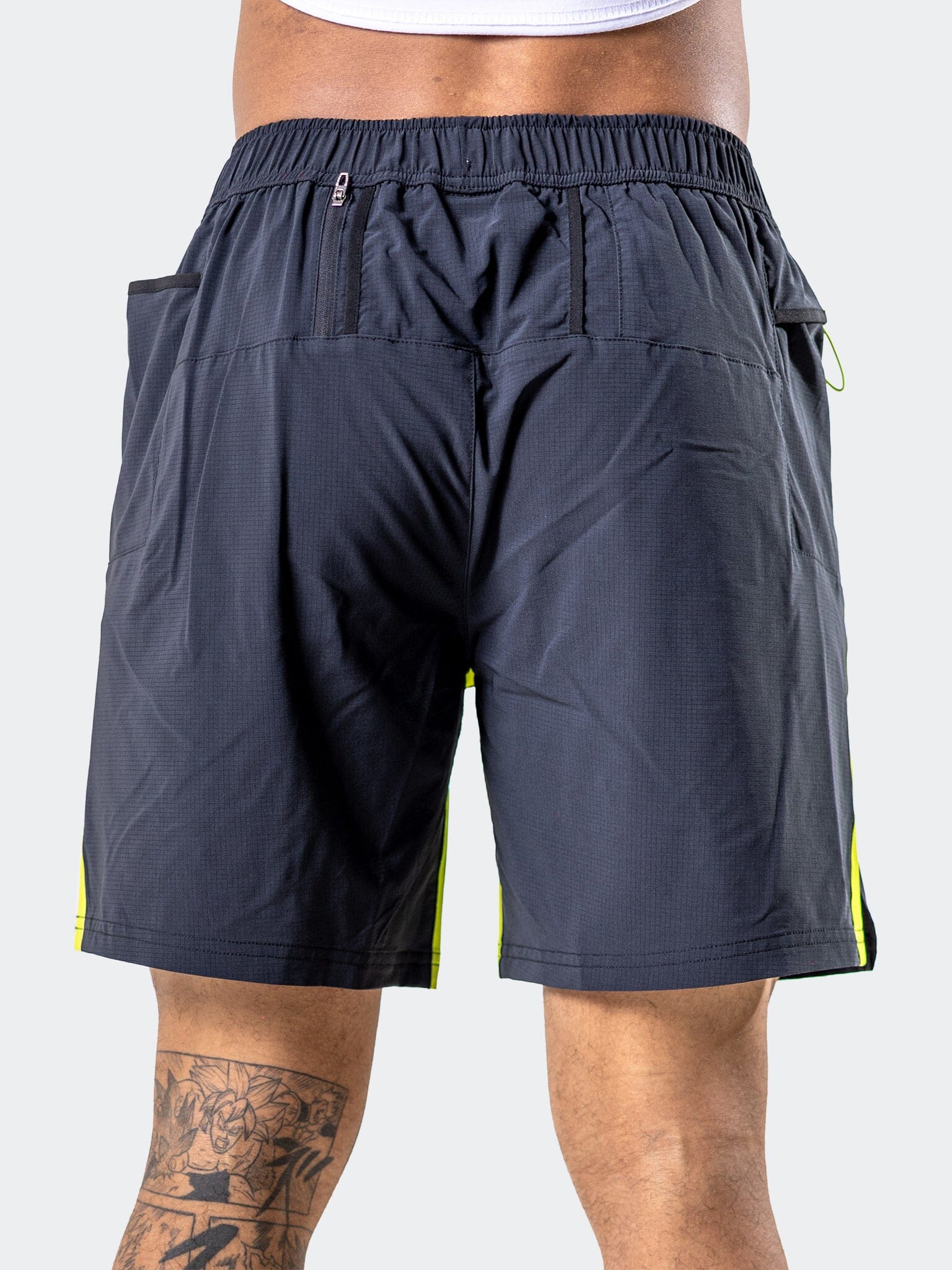 Athletic Neon Black Shorts