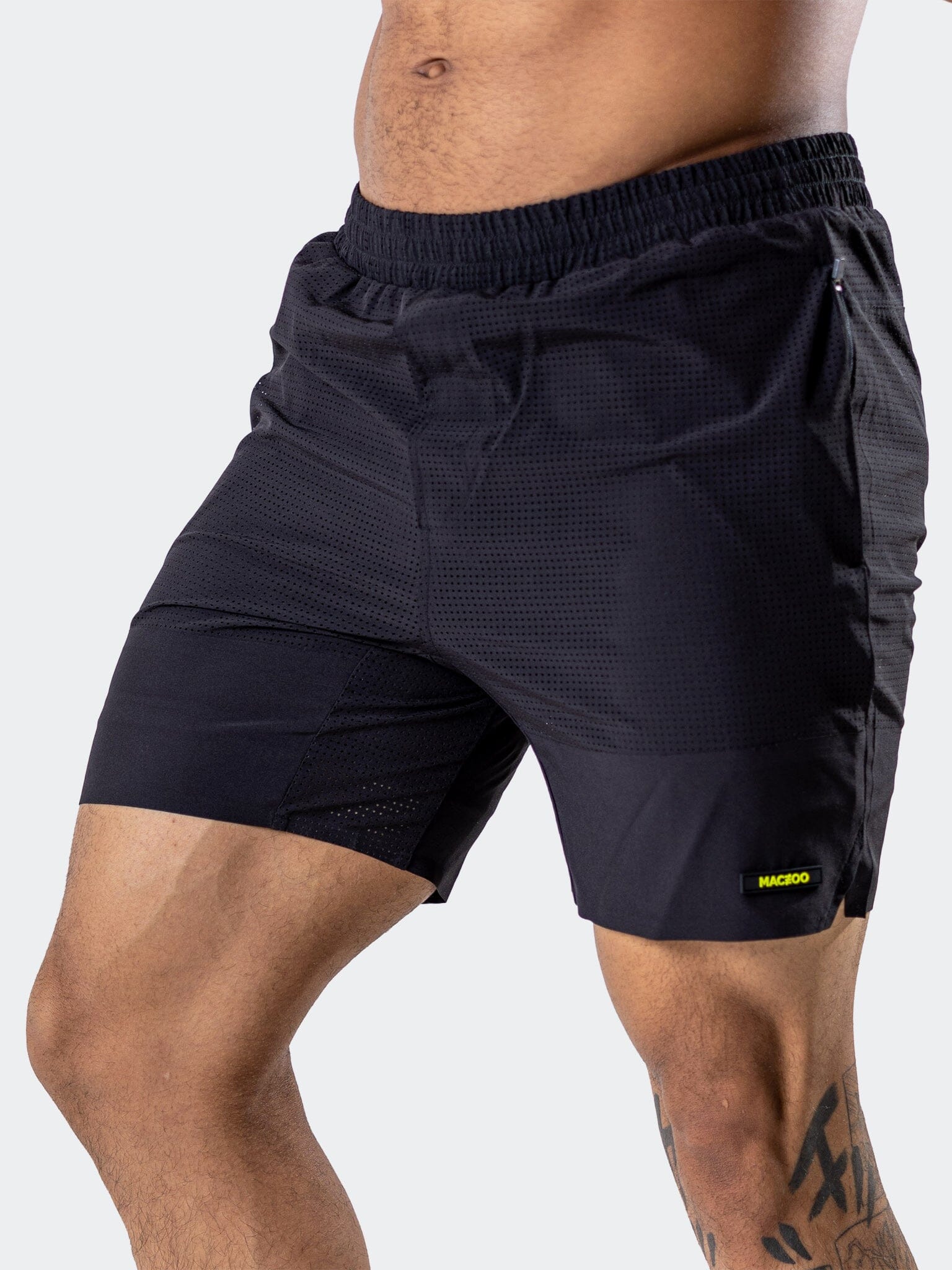 Crow Black Athletic Shorts