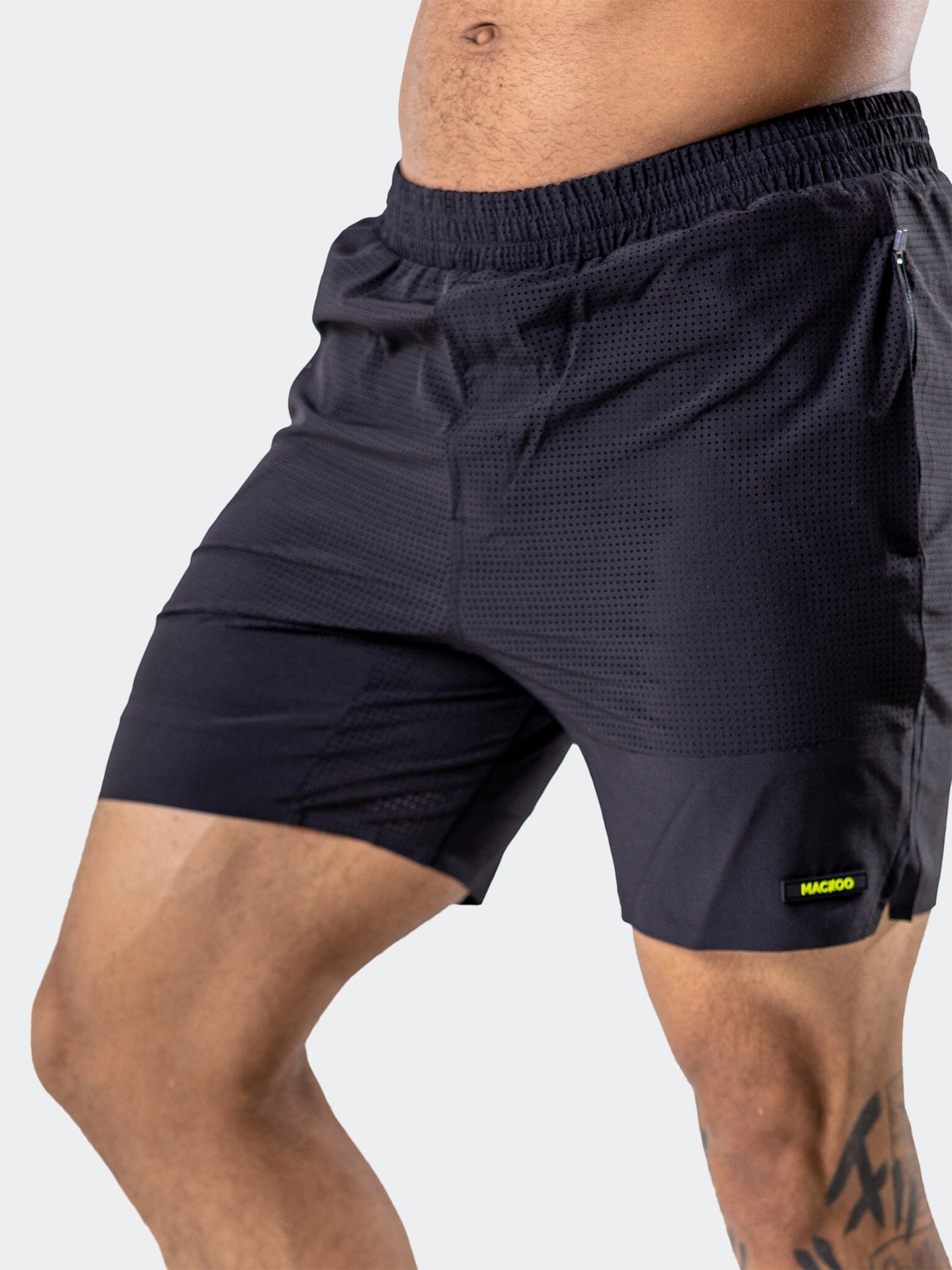 Crow Black Athletic Shorts