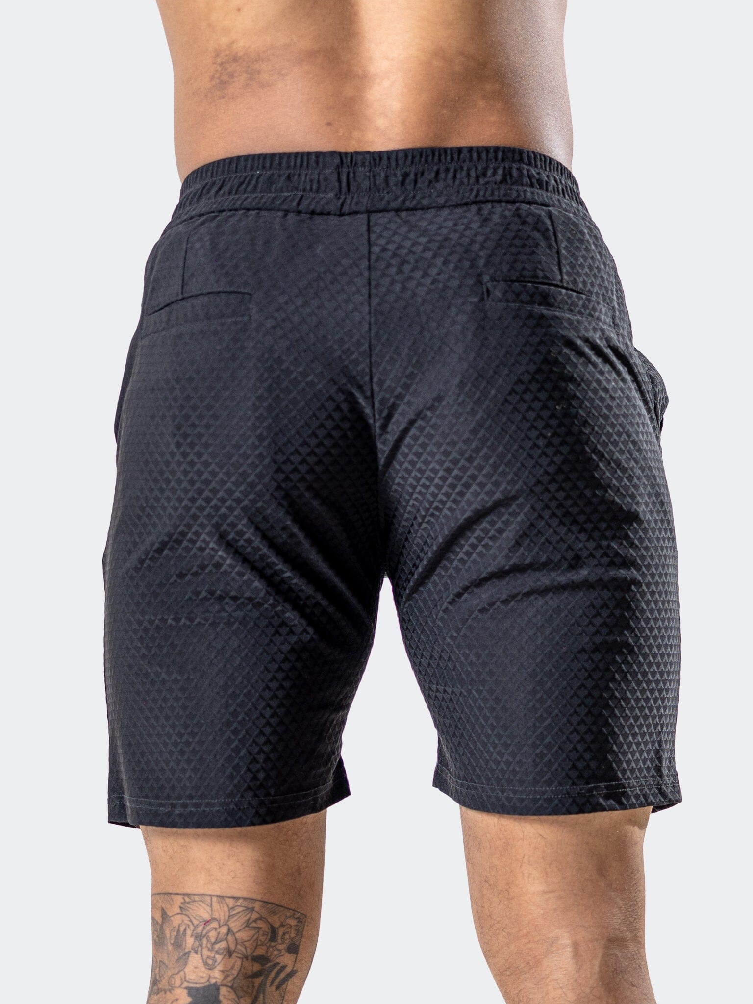 Soot Black Athletic Shorts