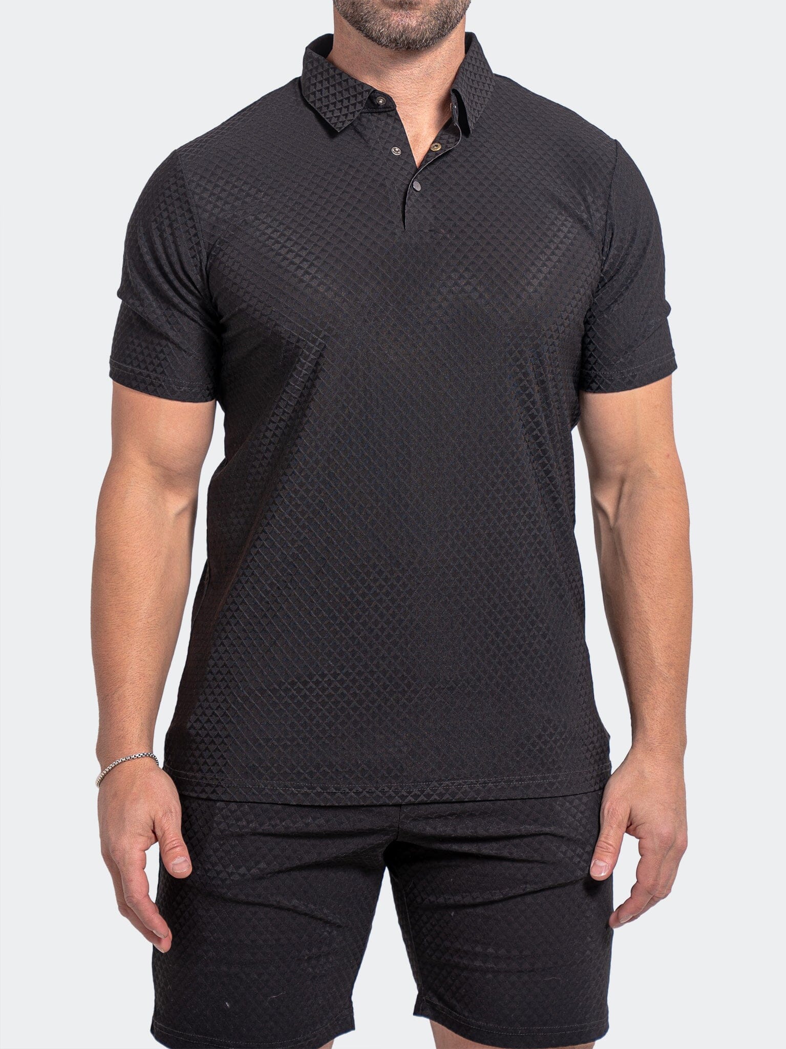 Athletic Soot Black Polo