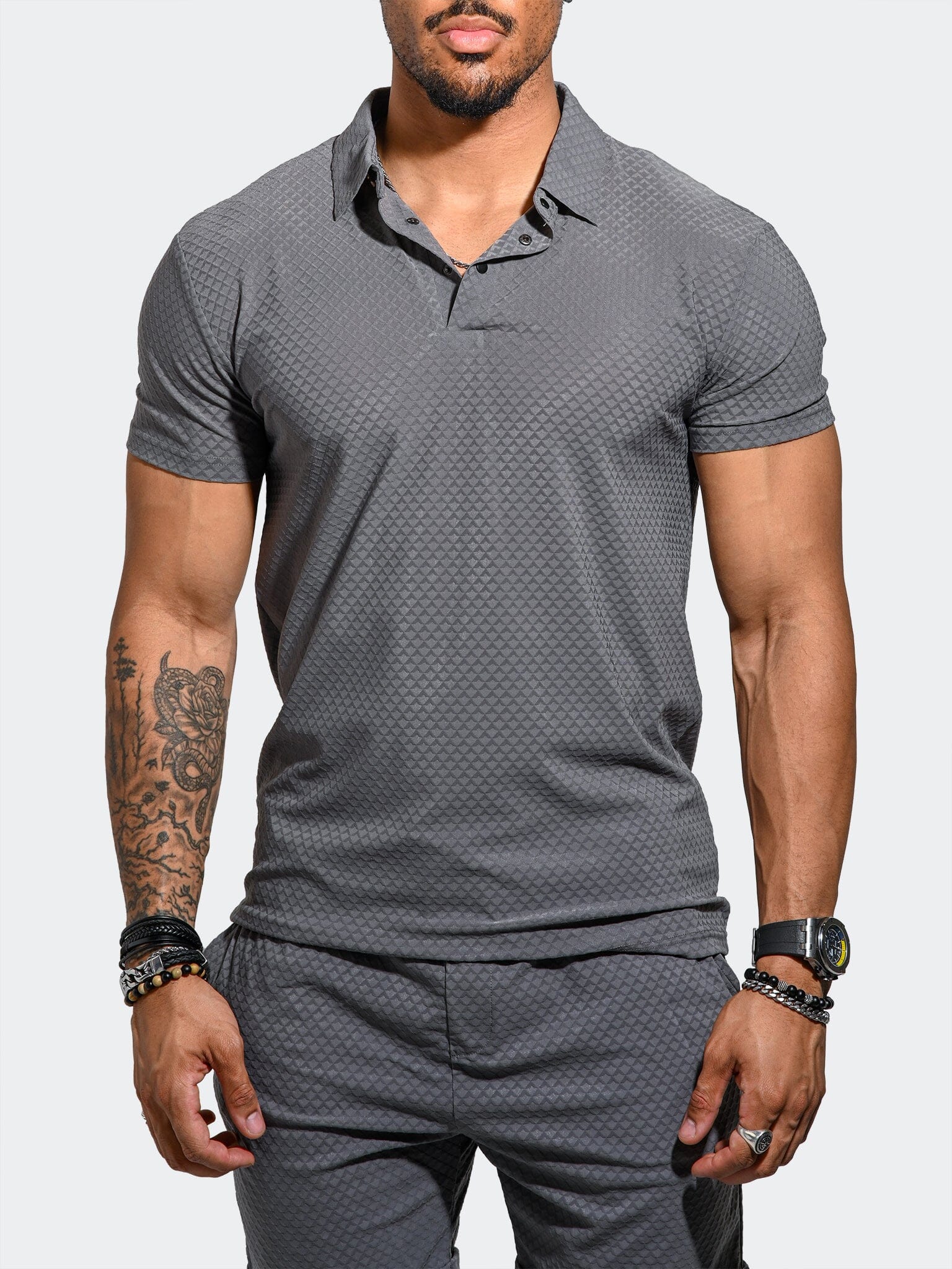 Athletic Gainsboro Grey Polo