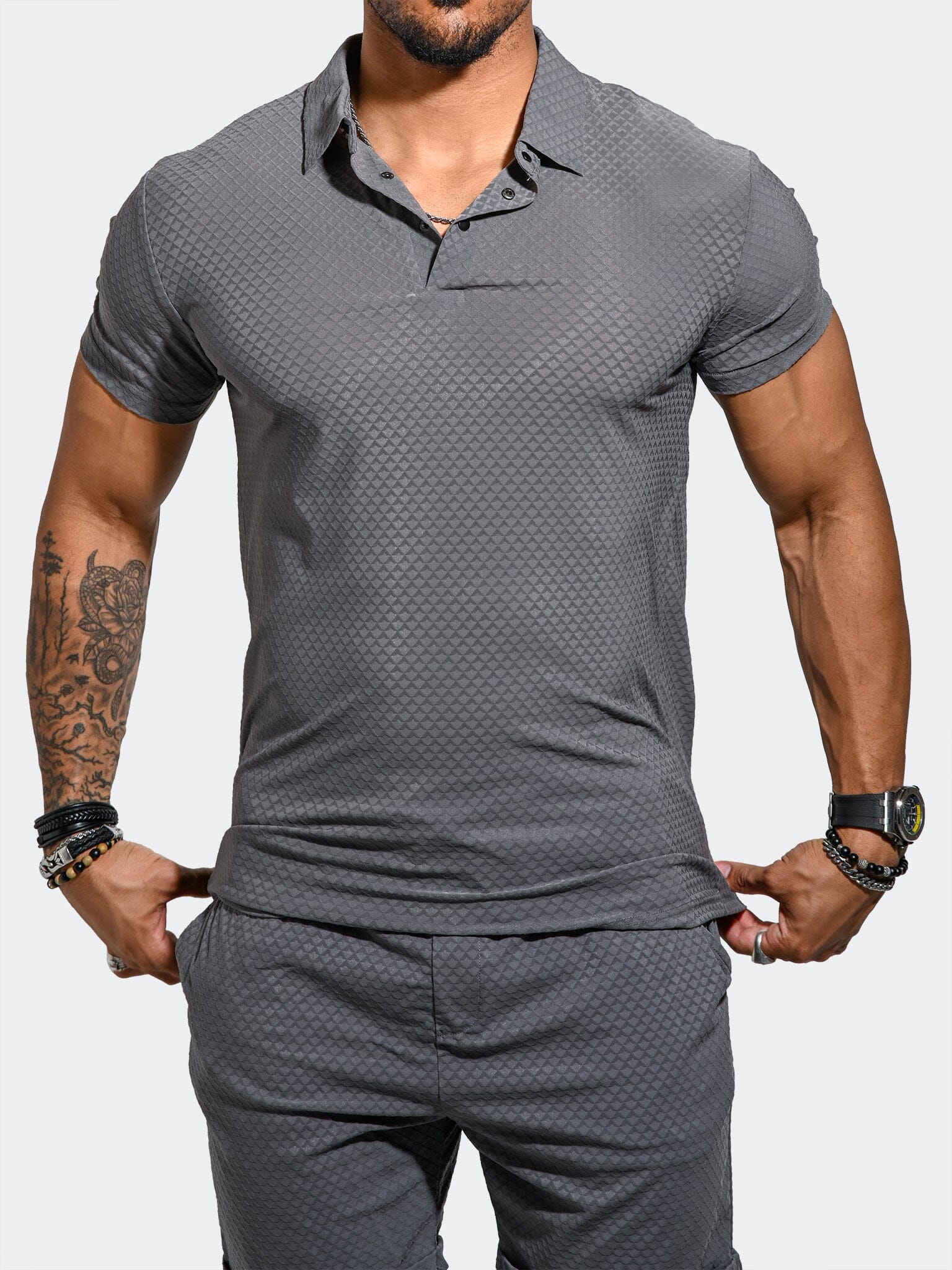 Athletic Gainsboro Grey Polo