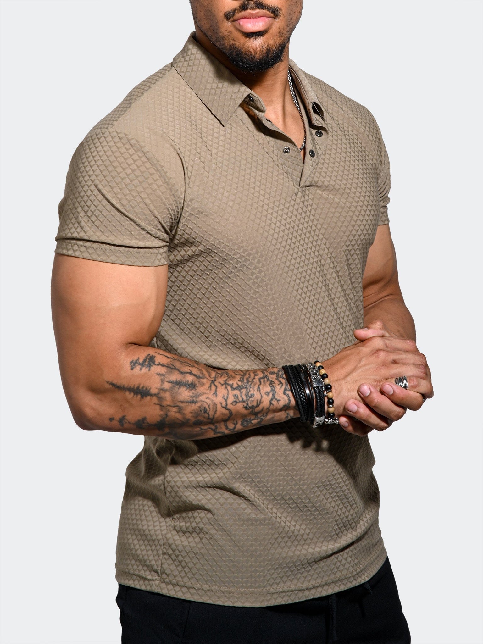 Athletic Pine Brown Polo