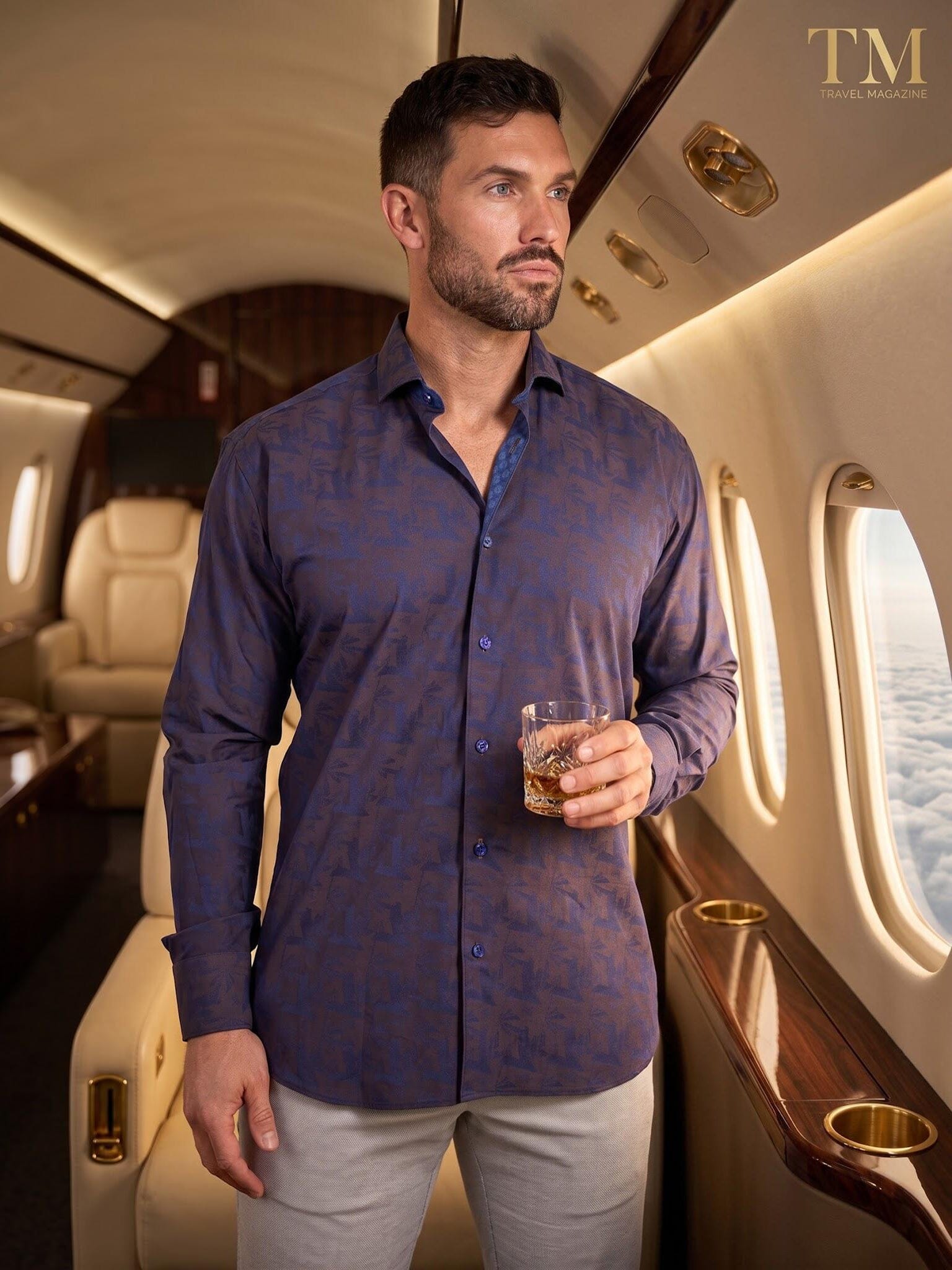 Eins Ascension Purple Leaf Shirt