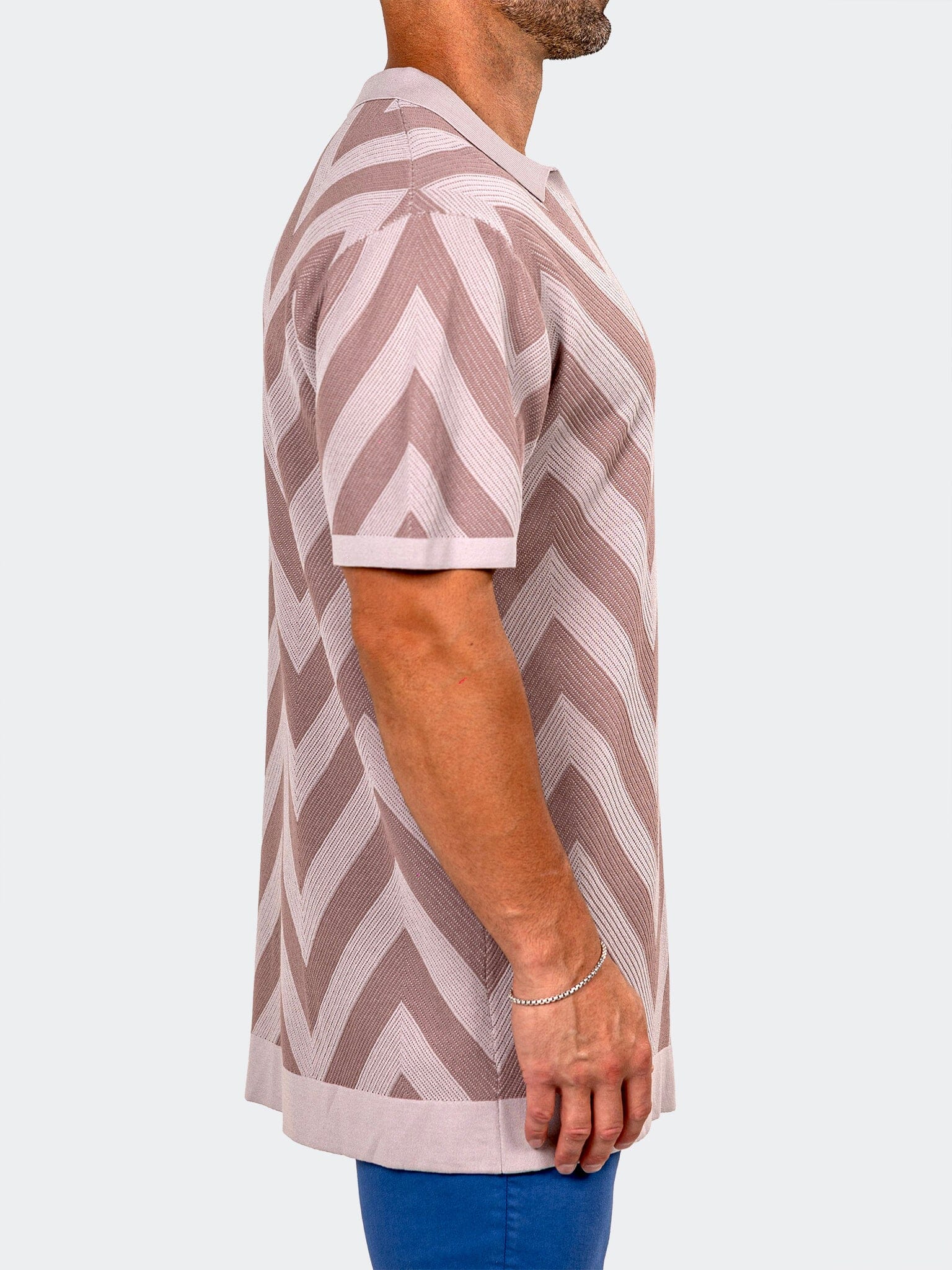 Knit Ascension Grey Polo