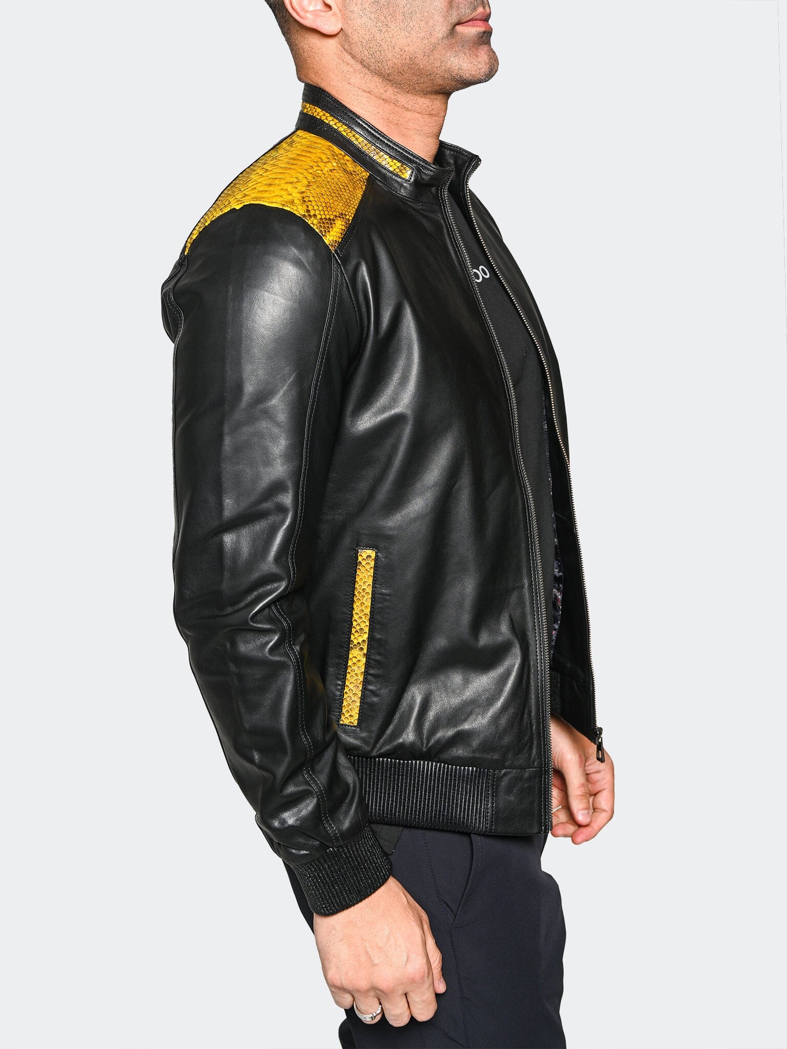 Leather Ascension0038Yellow Black