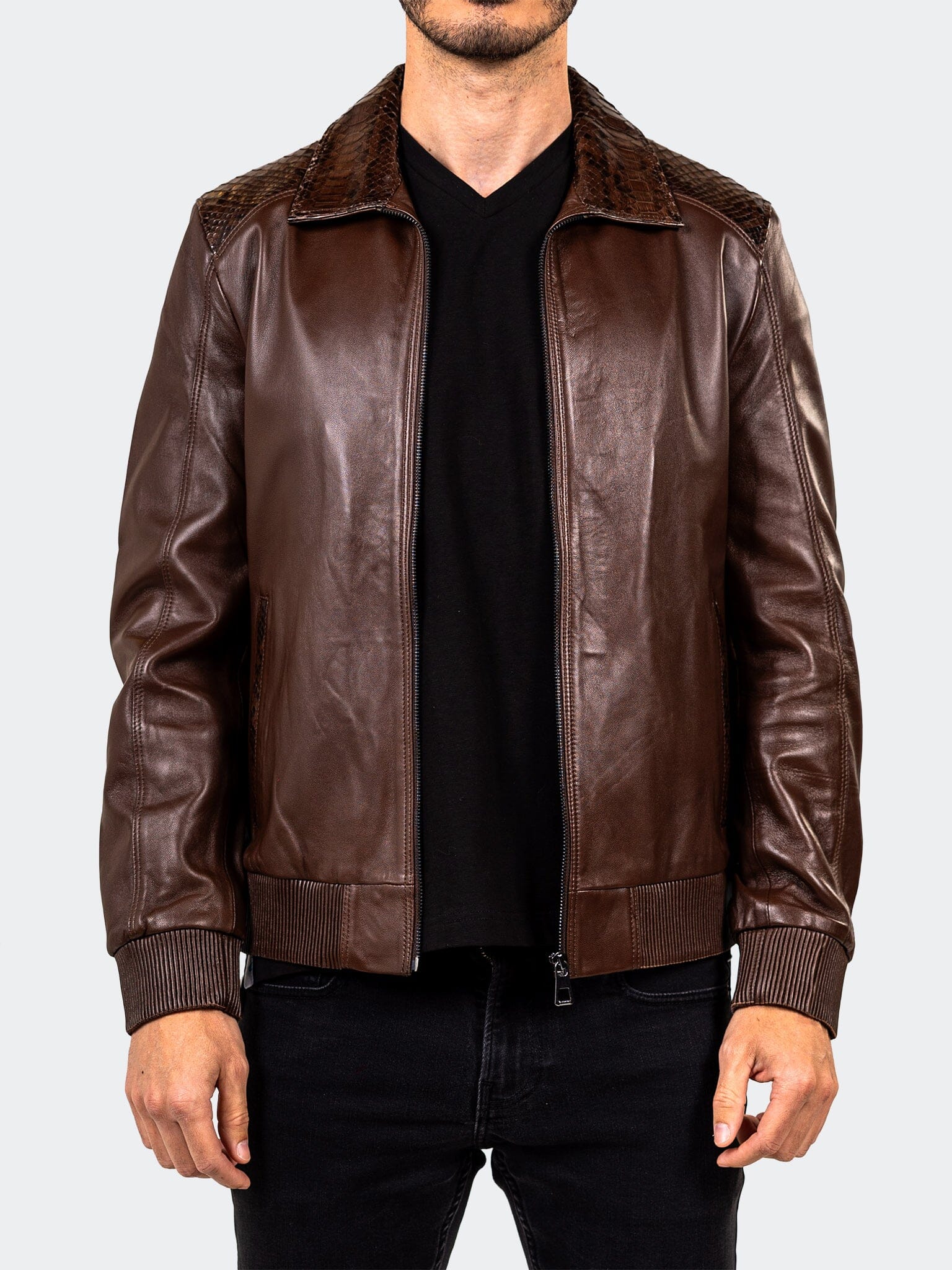 Ascension Brown Leather Jacket