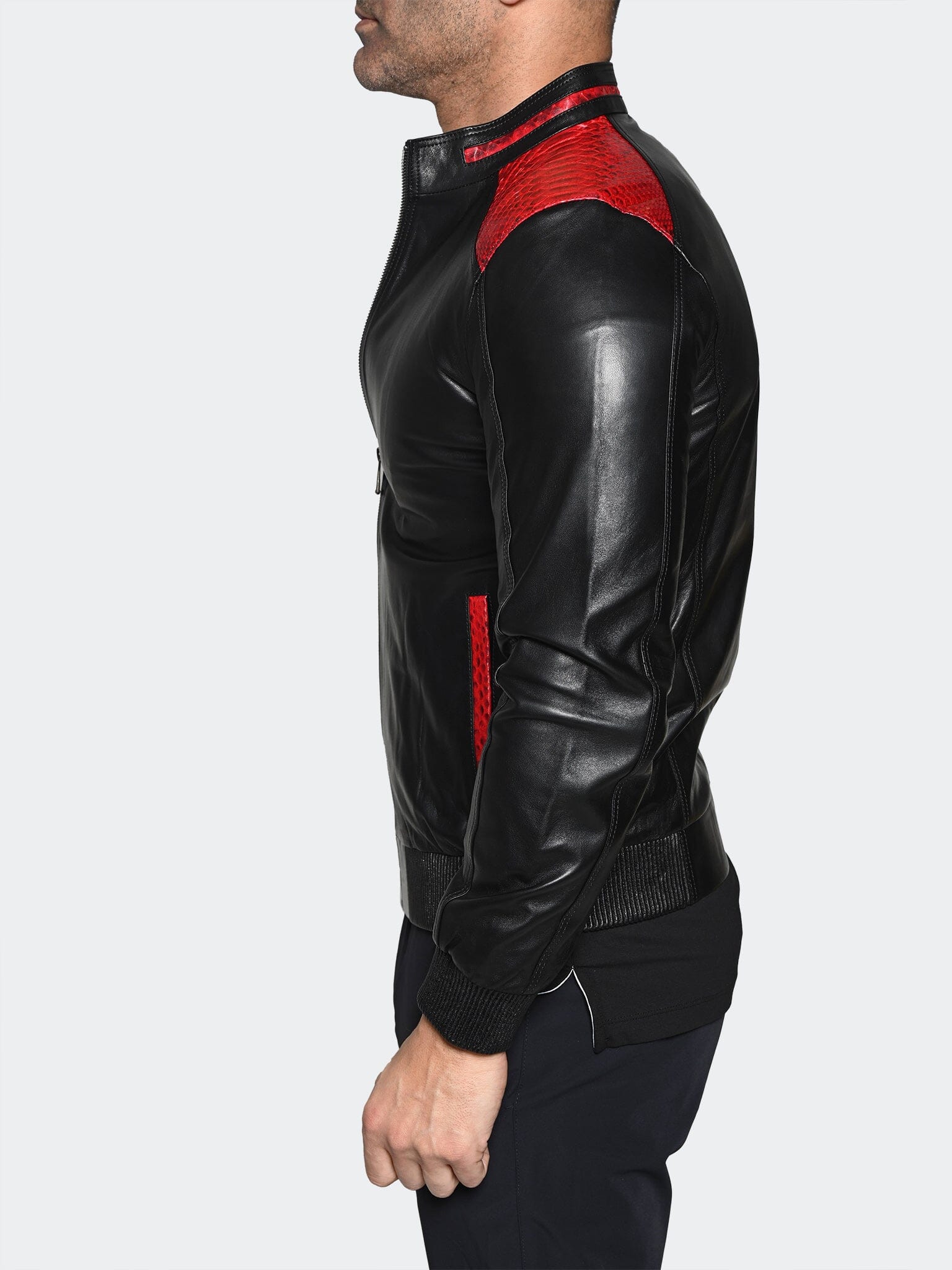 Leather Ascension0042Red Black