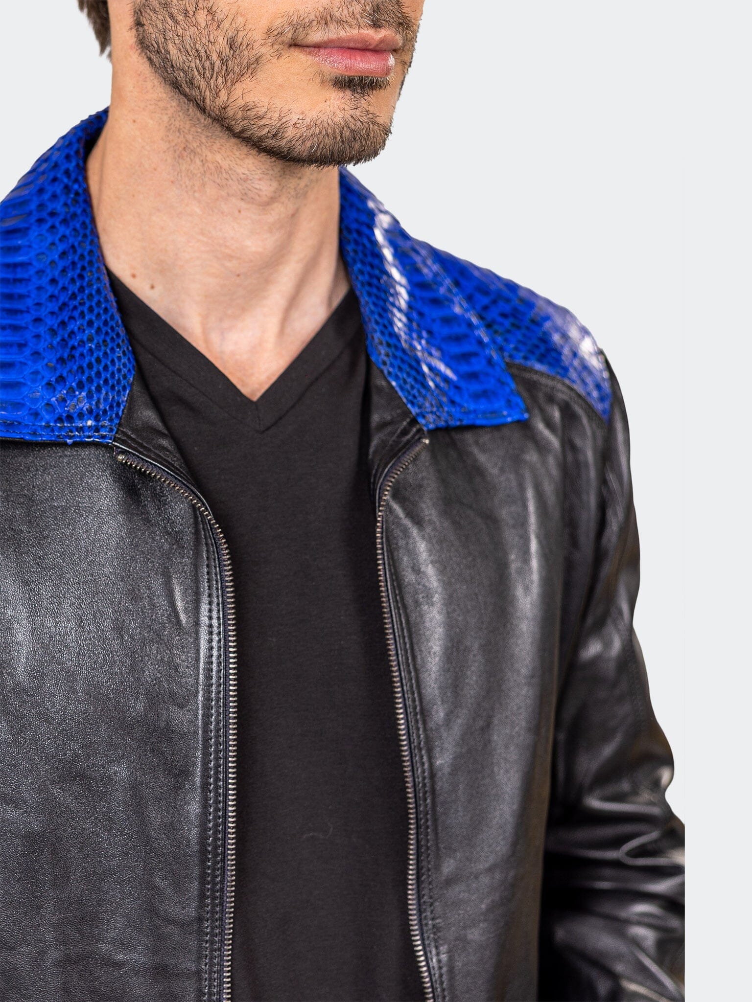 Leather Ascension0043Blue Black