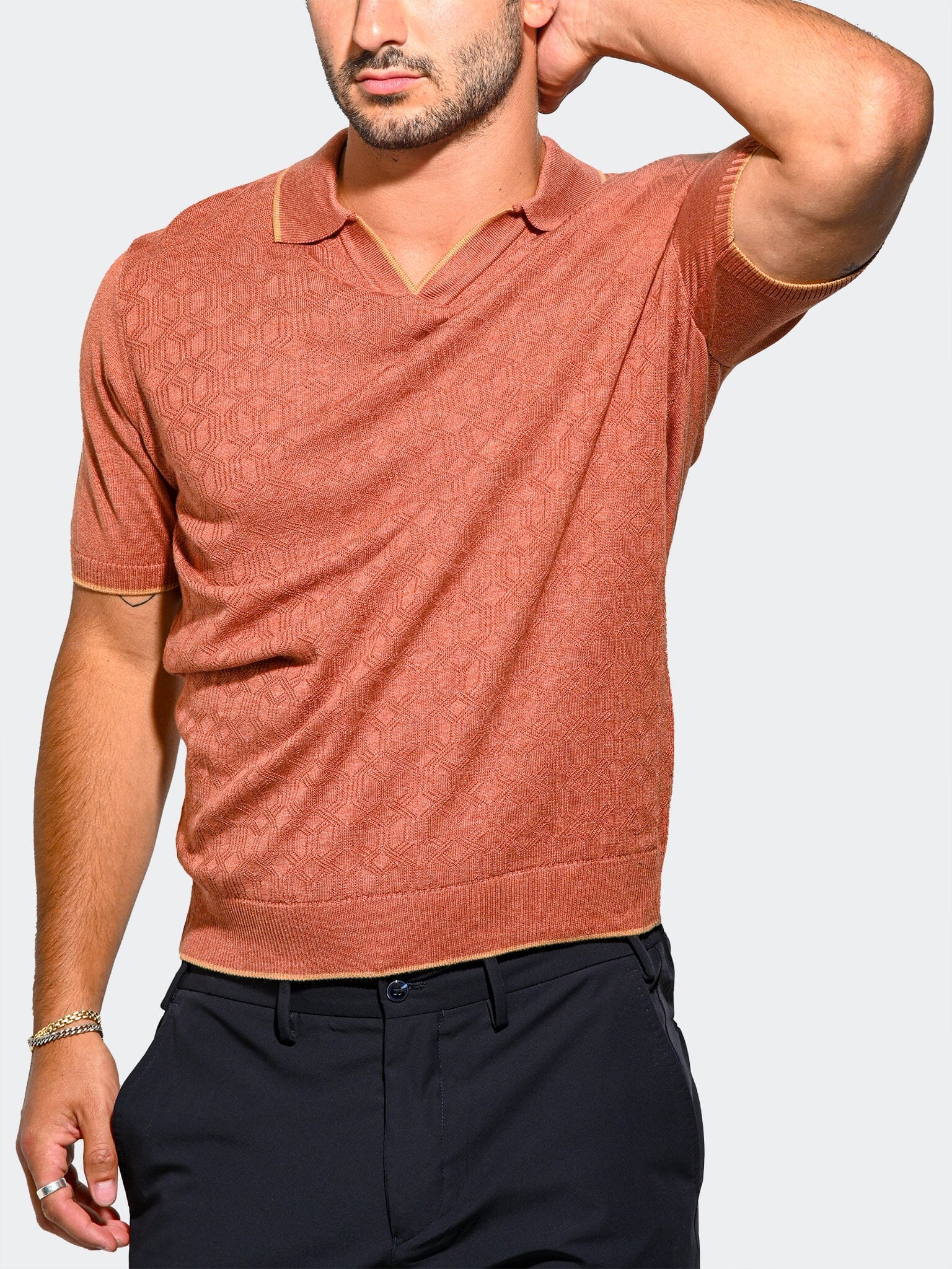 Sweater Knitted0030 Orange