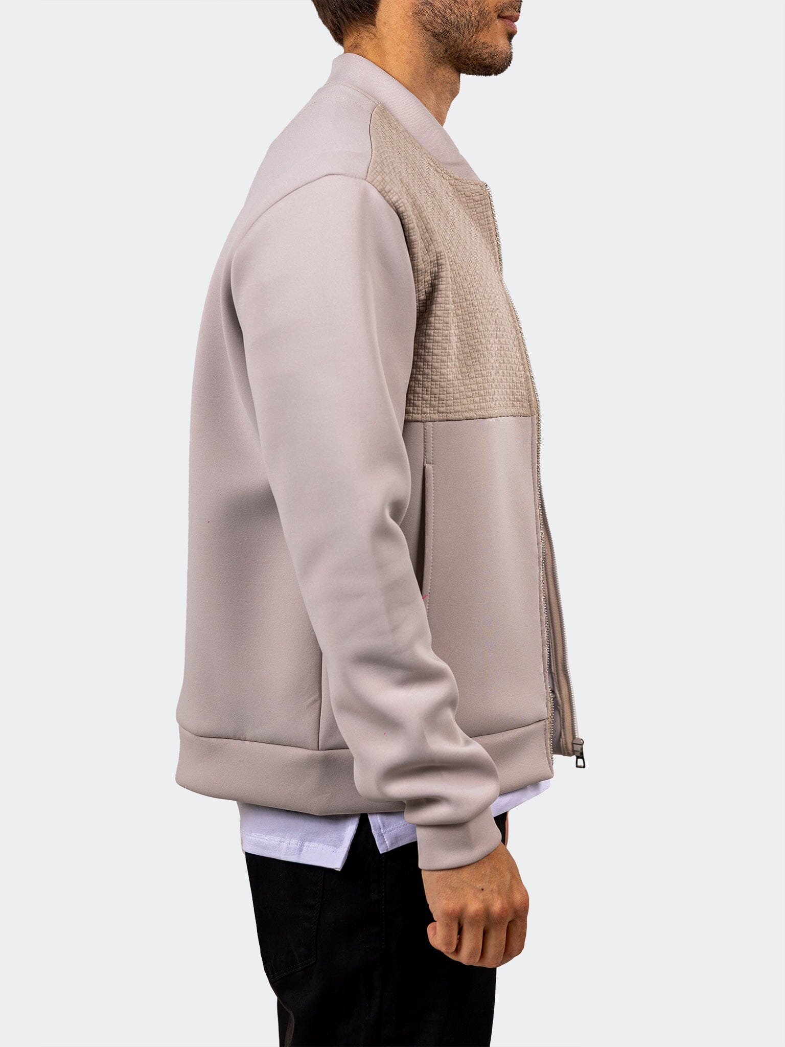 Ascension Beige Bomber Jacket