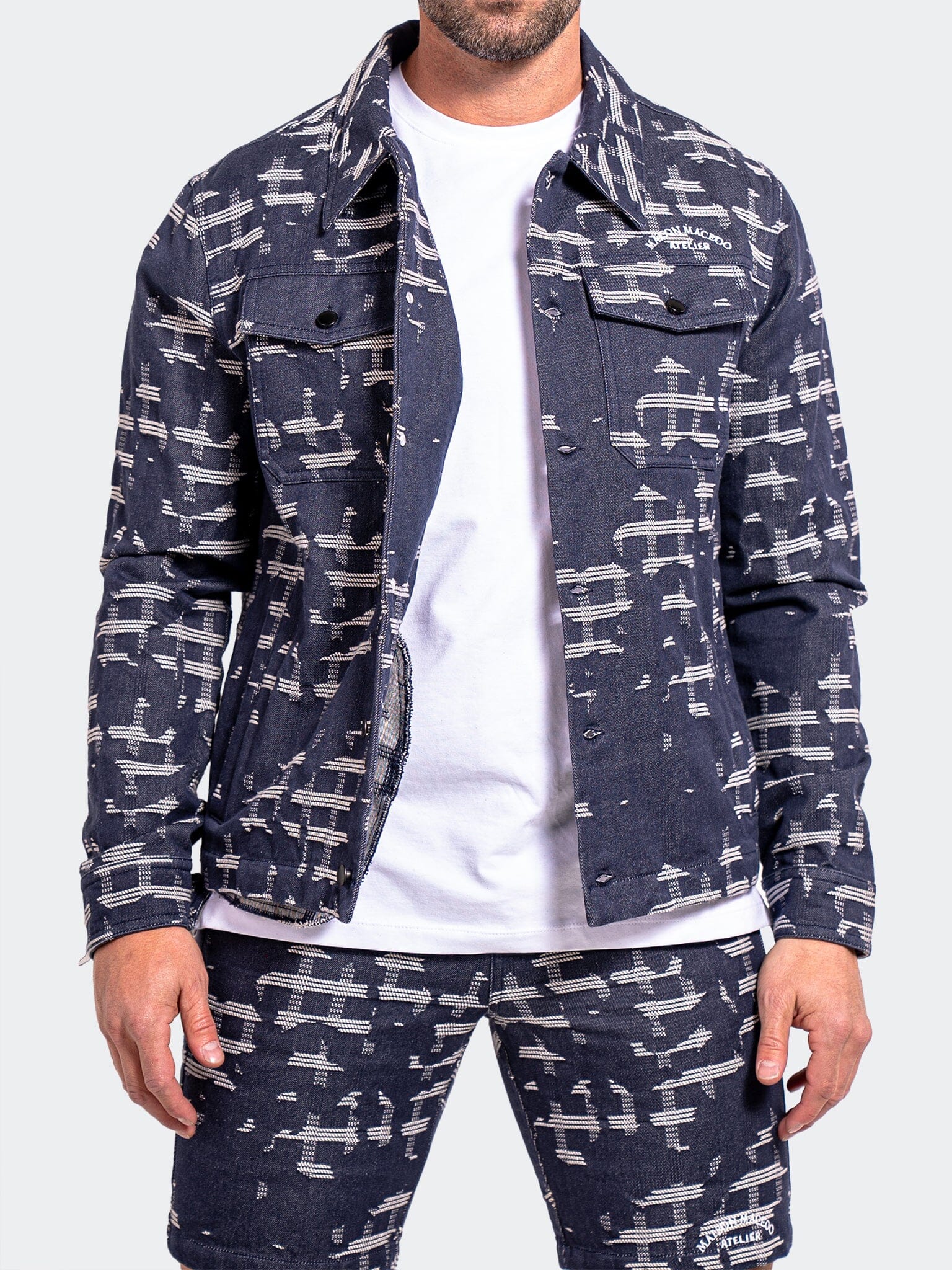 Ascension Ikat Blue Shorts