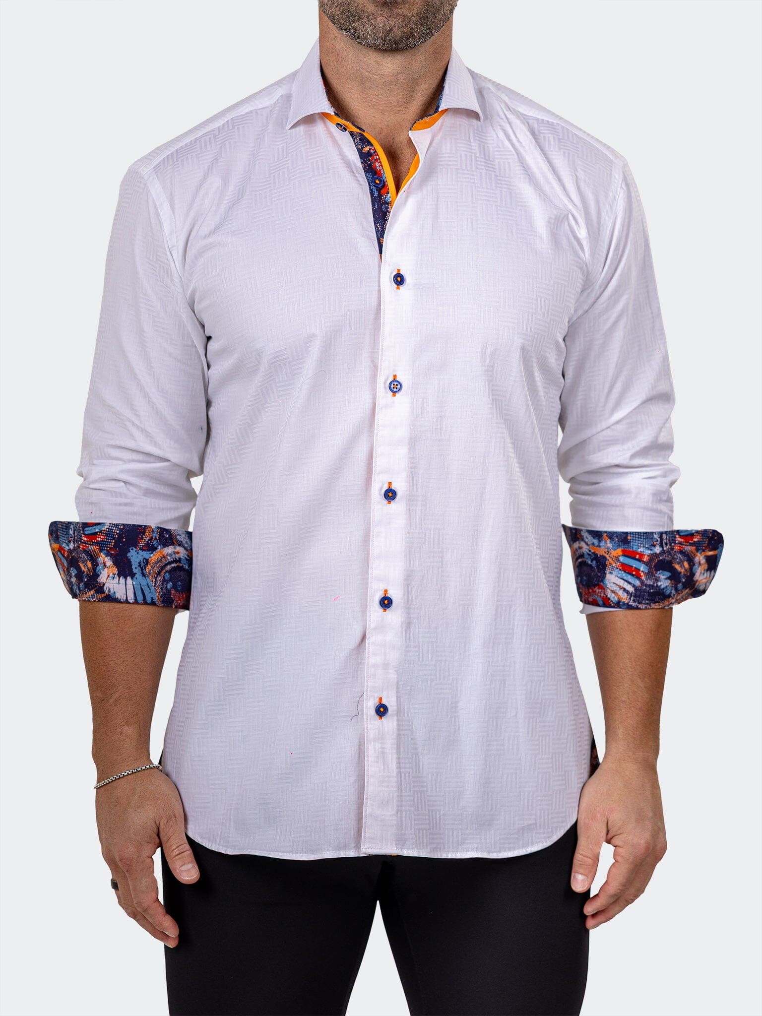 Eins Marthyr White Texture Shirt