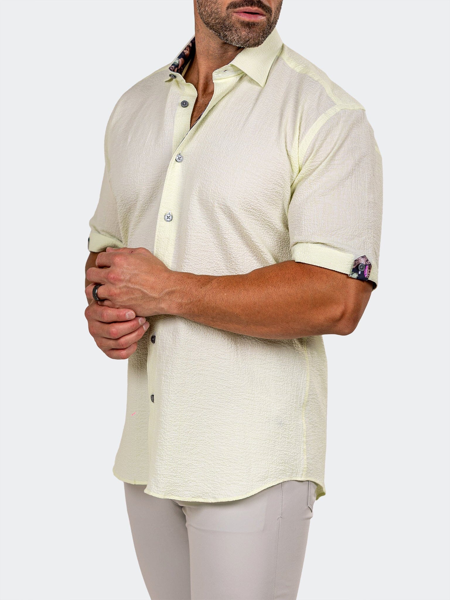 Galileo Marthyr Pale Yellow Shirt
