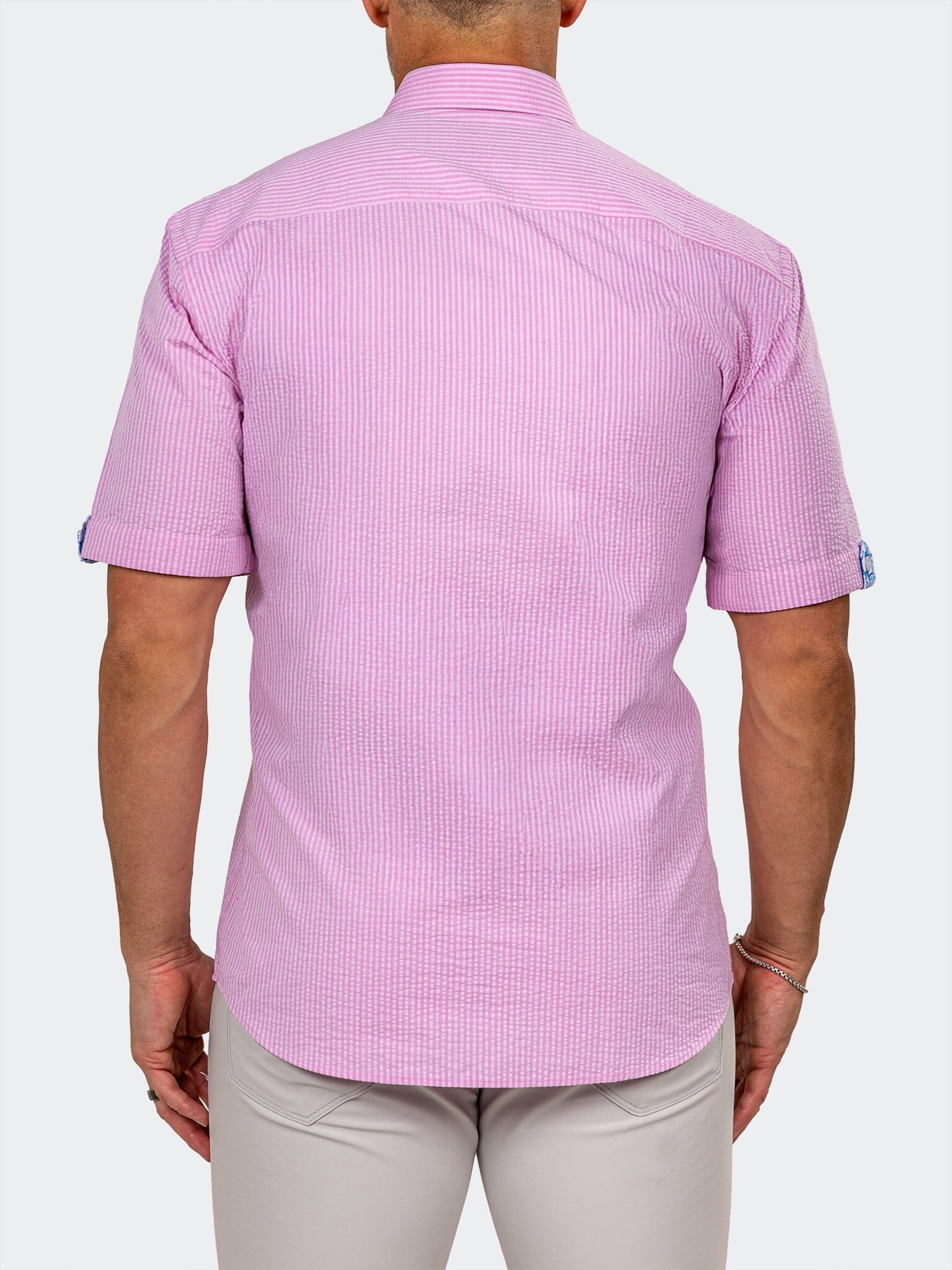 Galileo Marthyr Stripe Pink Shirt