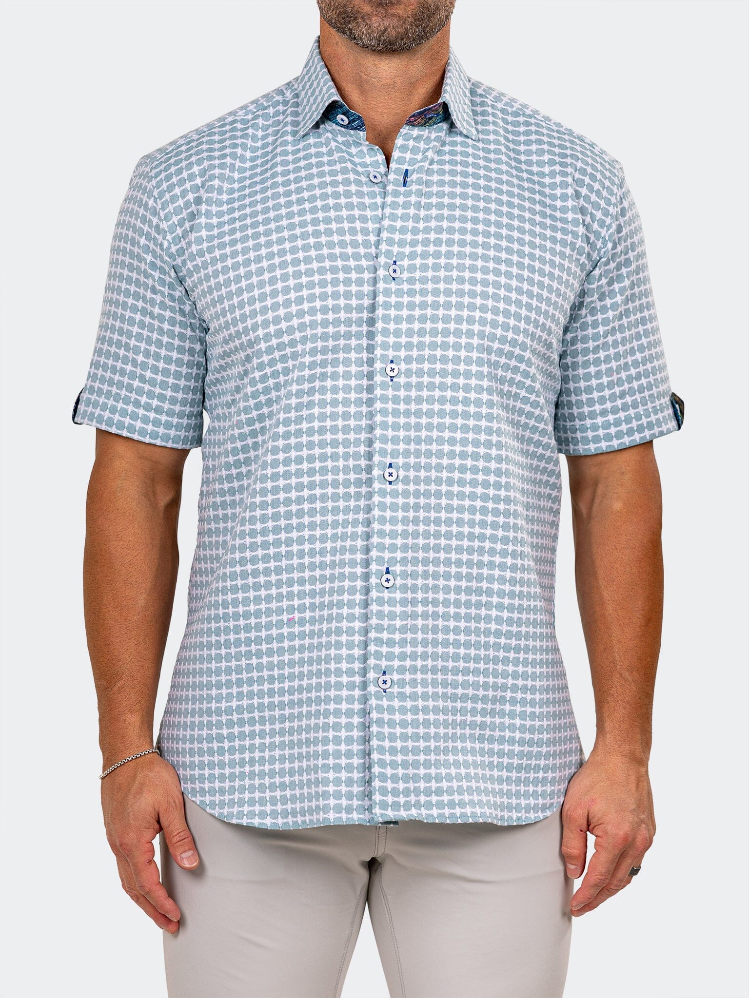 Galileo Marthyr Grid Green Shirt