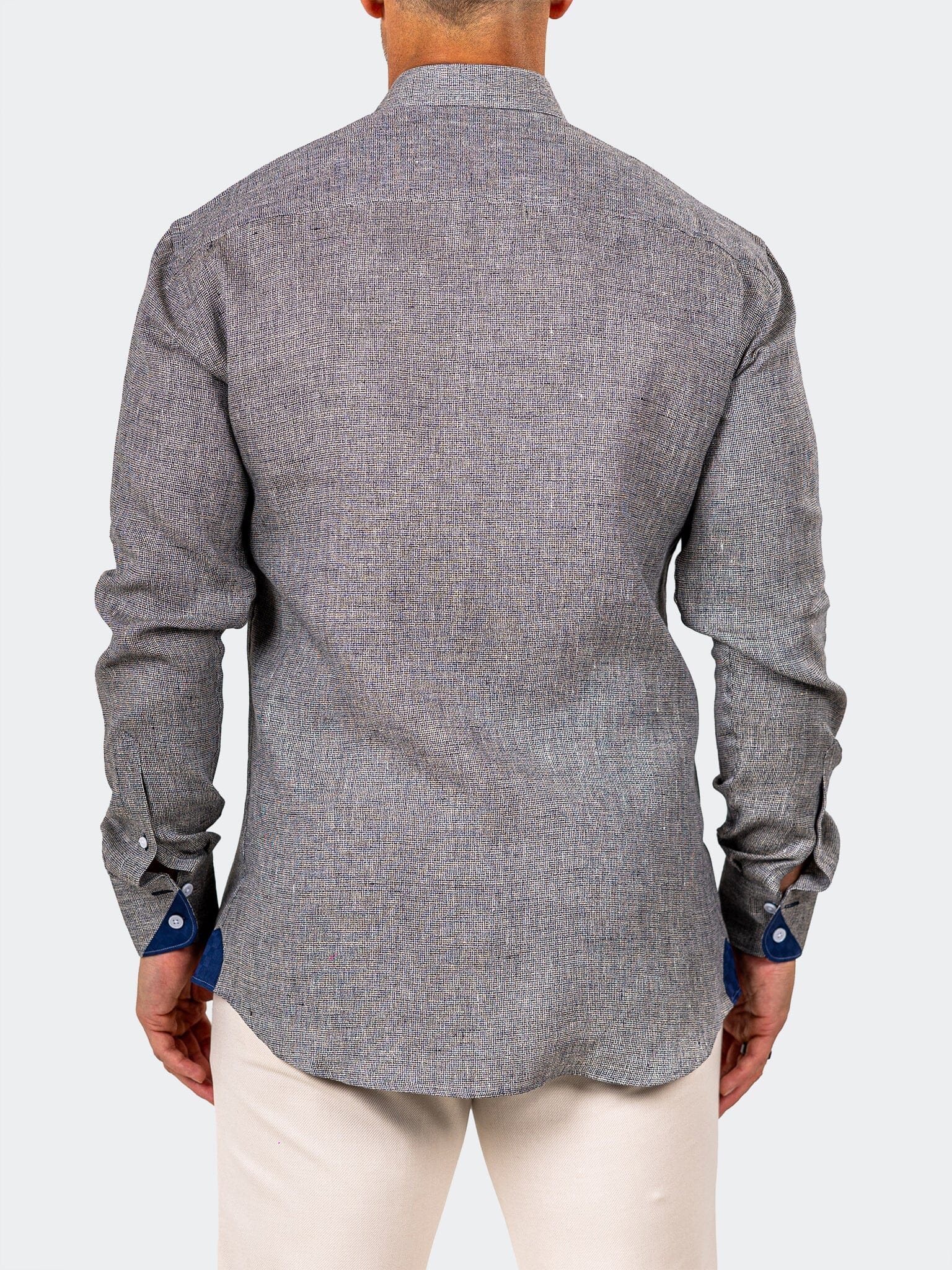 Eins Marthyr Grey Linen Shirt