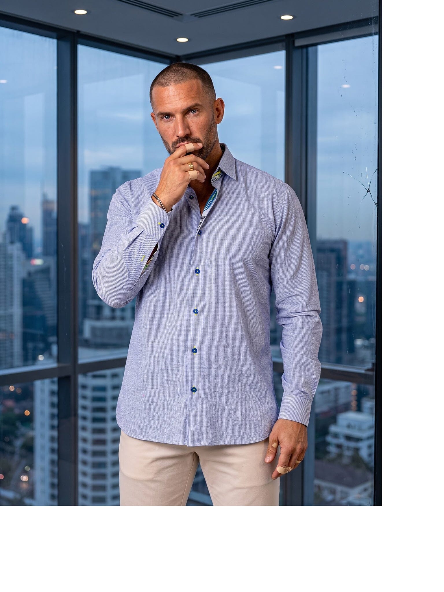 Fibonacci Marthyr Textured Grey Shirt