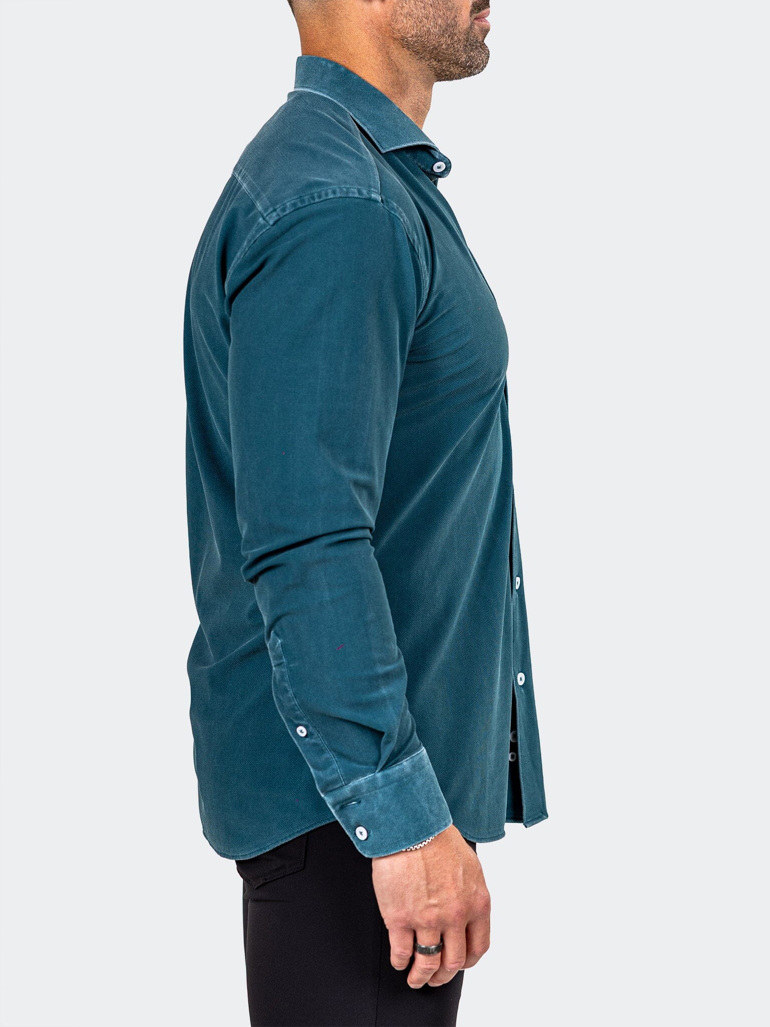 Eins Marthyr Teal Washed Shirt